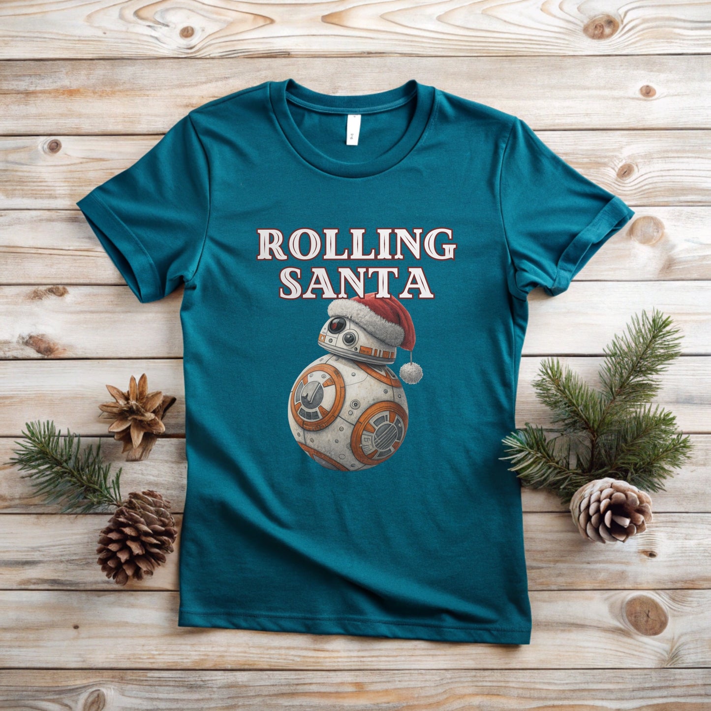 Rolling Santa BB-8 Tee