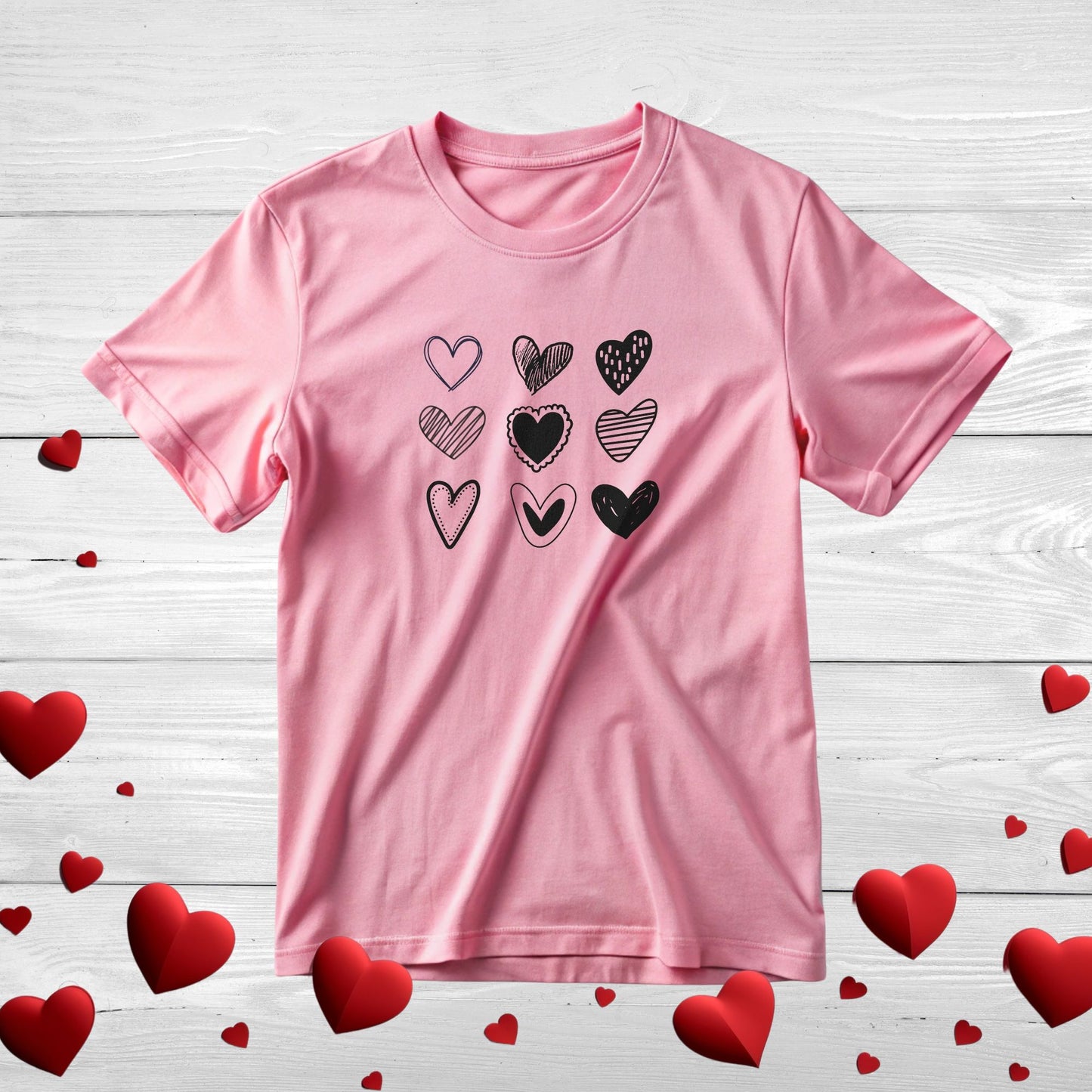 Heart Print Tee
