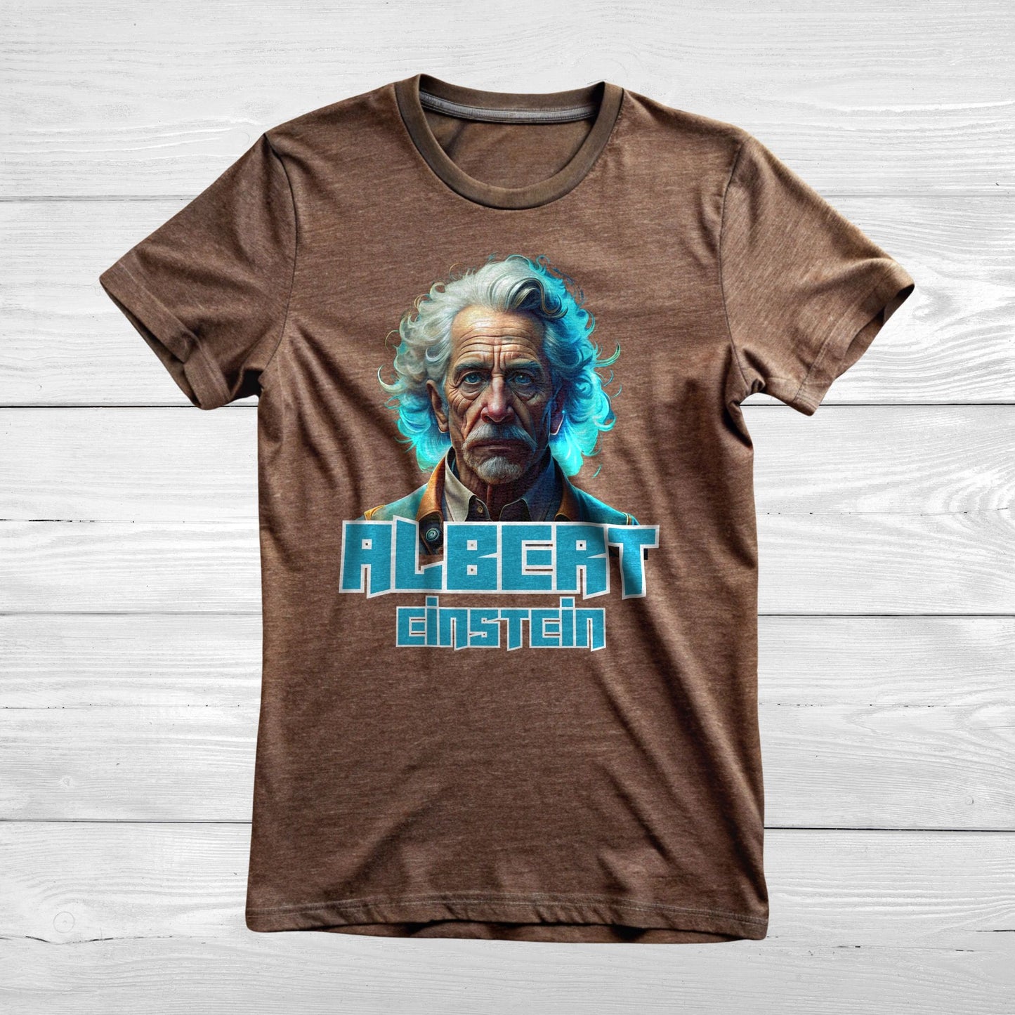 Albert Einstein Cyberpunk Tee