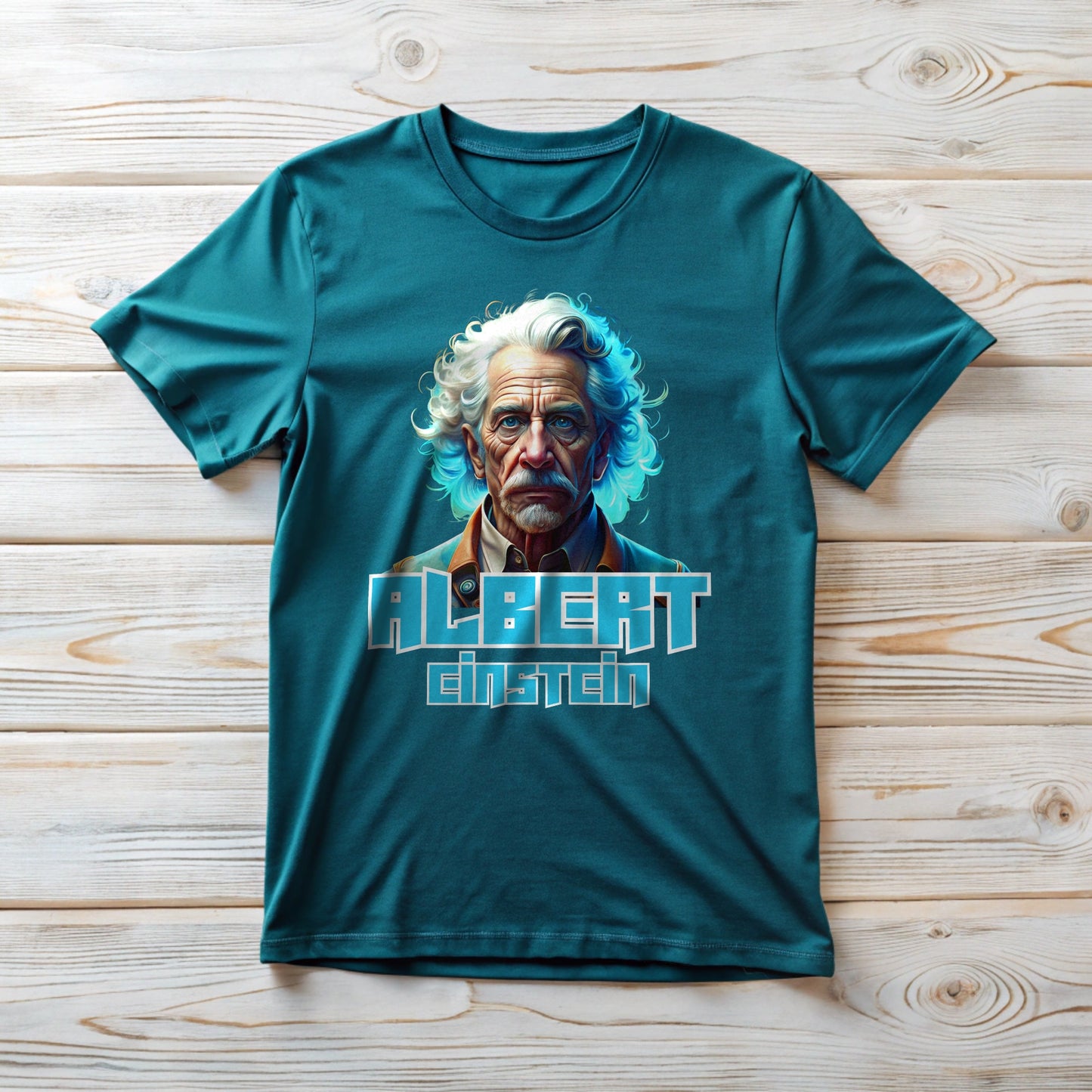 Albert Einstein Cyberpunk Tee