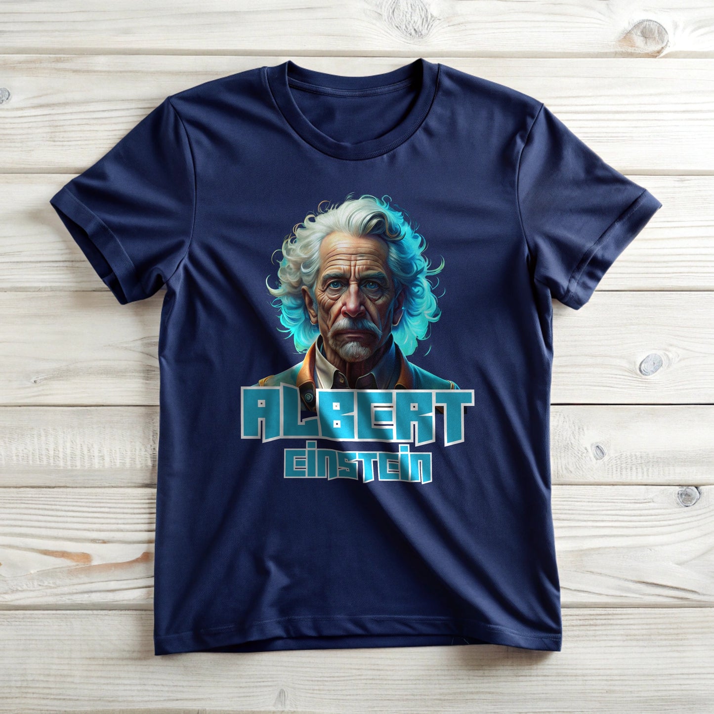 Albert Einstein Cyberpunk Tee