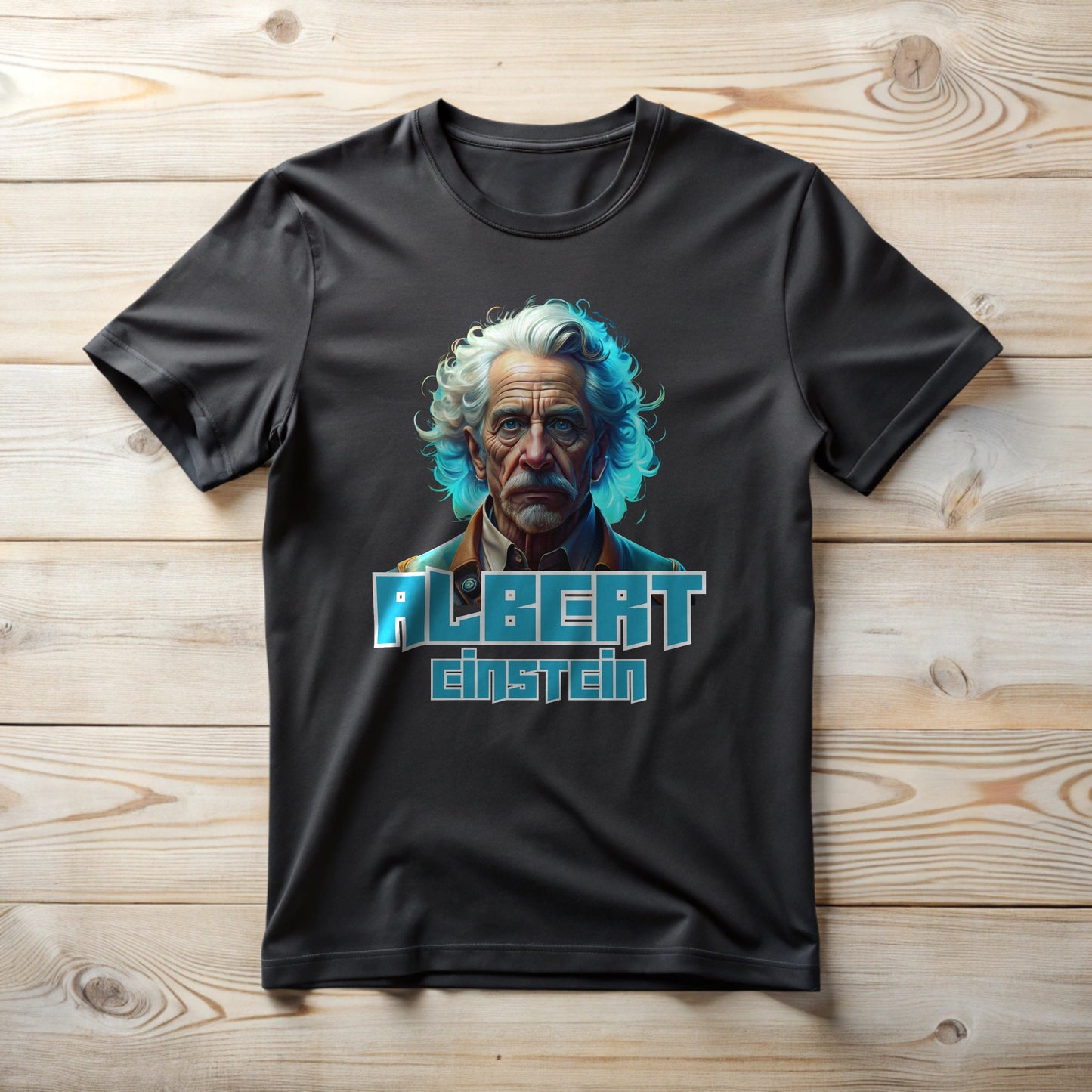 Albert Einstein Cyberpunk Tee