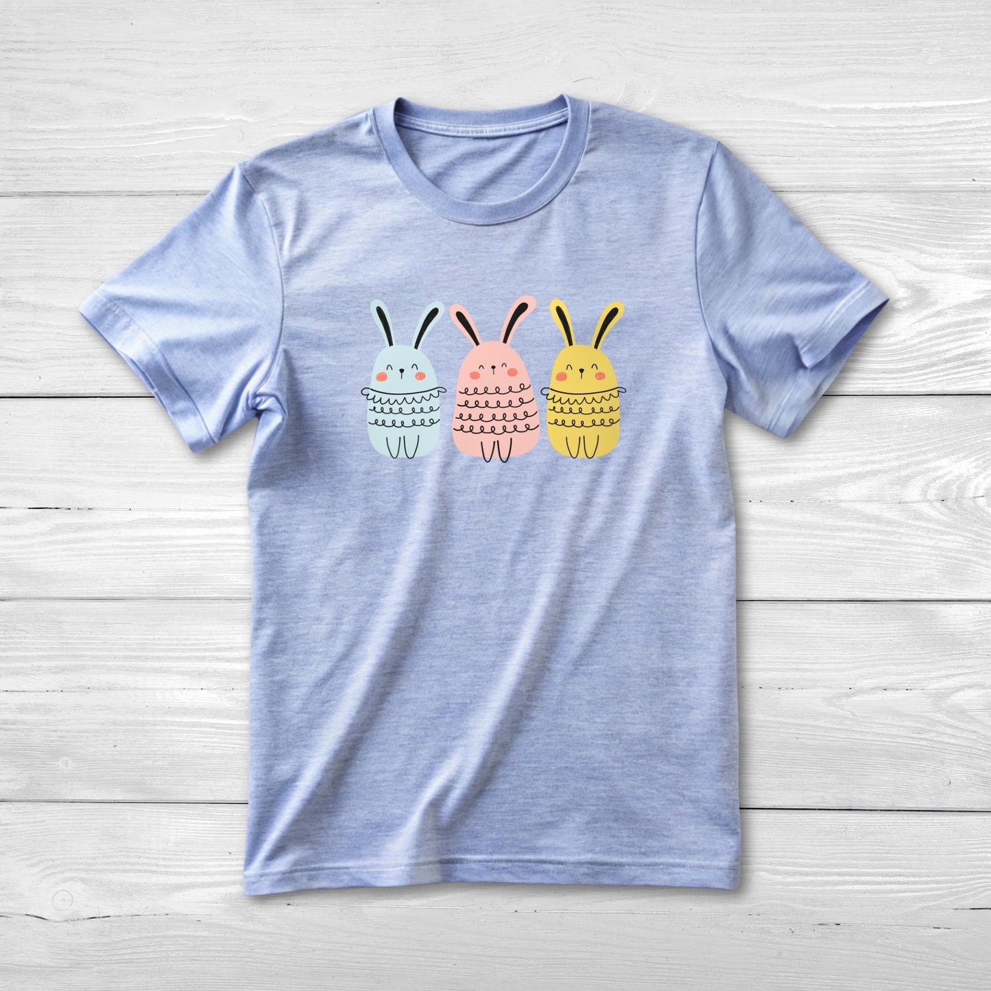 Bunny Tee Shirt - Blushing Bunnys Design for Rabbit Lovers