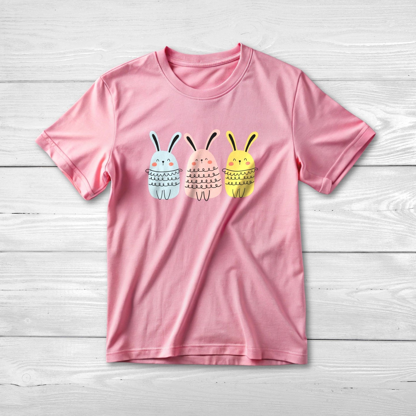 Bunny Tee Shirt - Blushing Bunnys Design for Rabbit Lovers
