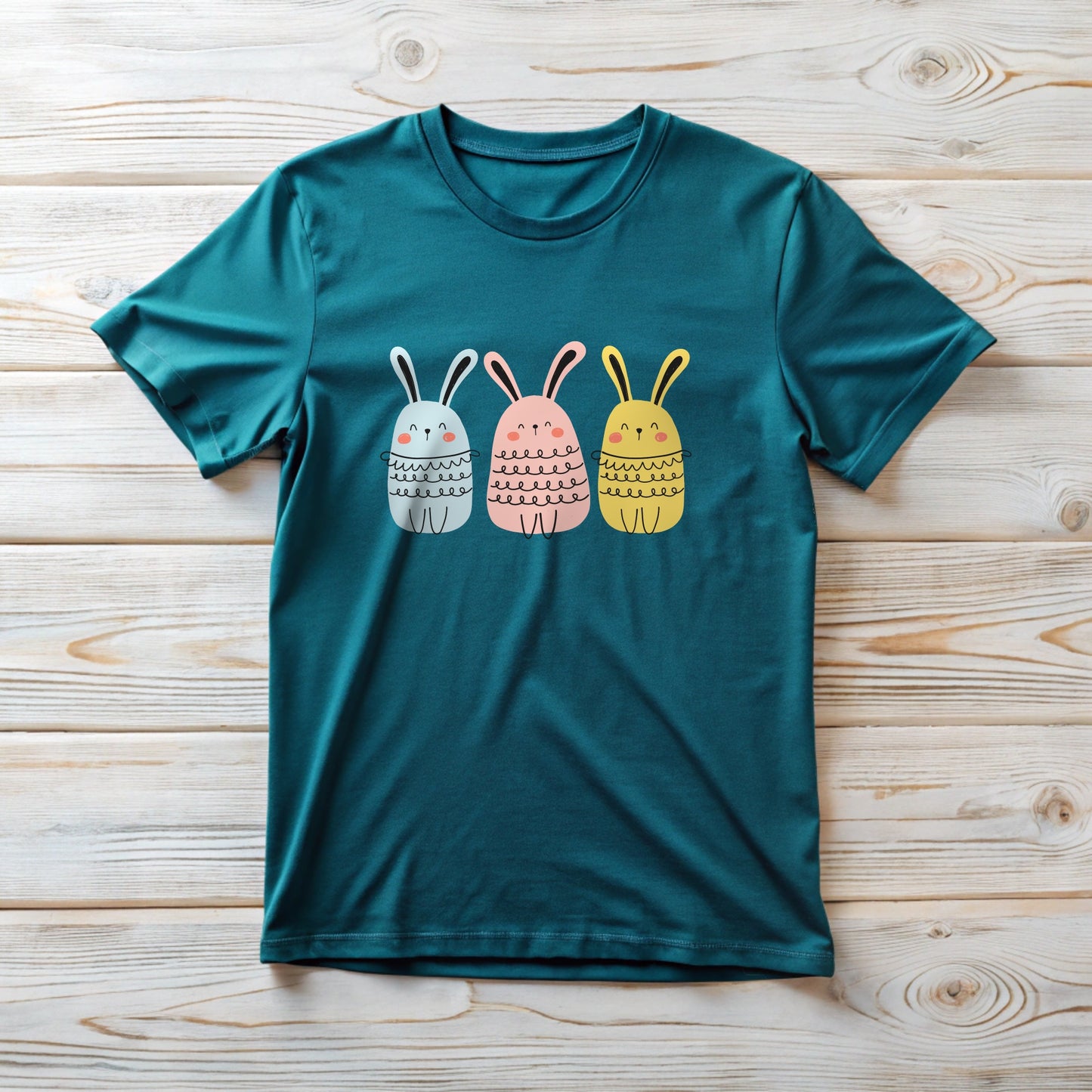 Bunny Tee Shirt - Blushing Bunnys Design for Rabbit Lovers