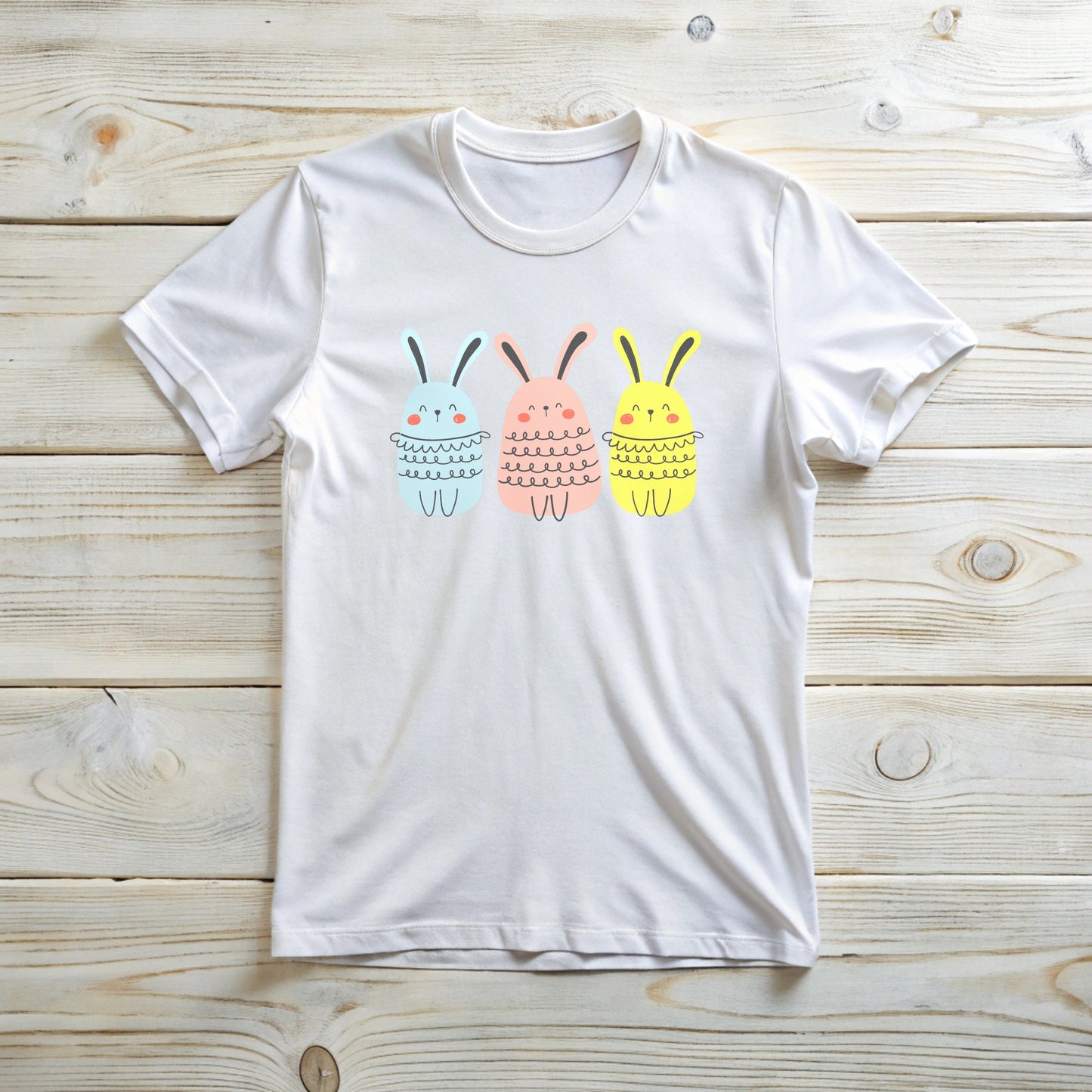 Bunny Tee Shirt - Blushing Bunnys Design for Rabbit Lovers