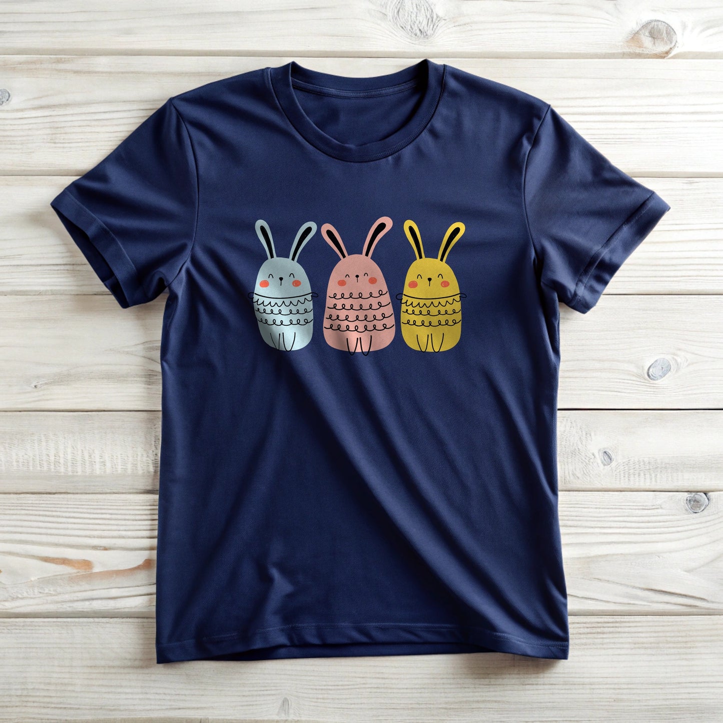 Bunny Tee Shirt - Blushing Bunnys Design for Rabbit Lovers
