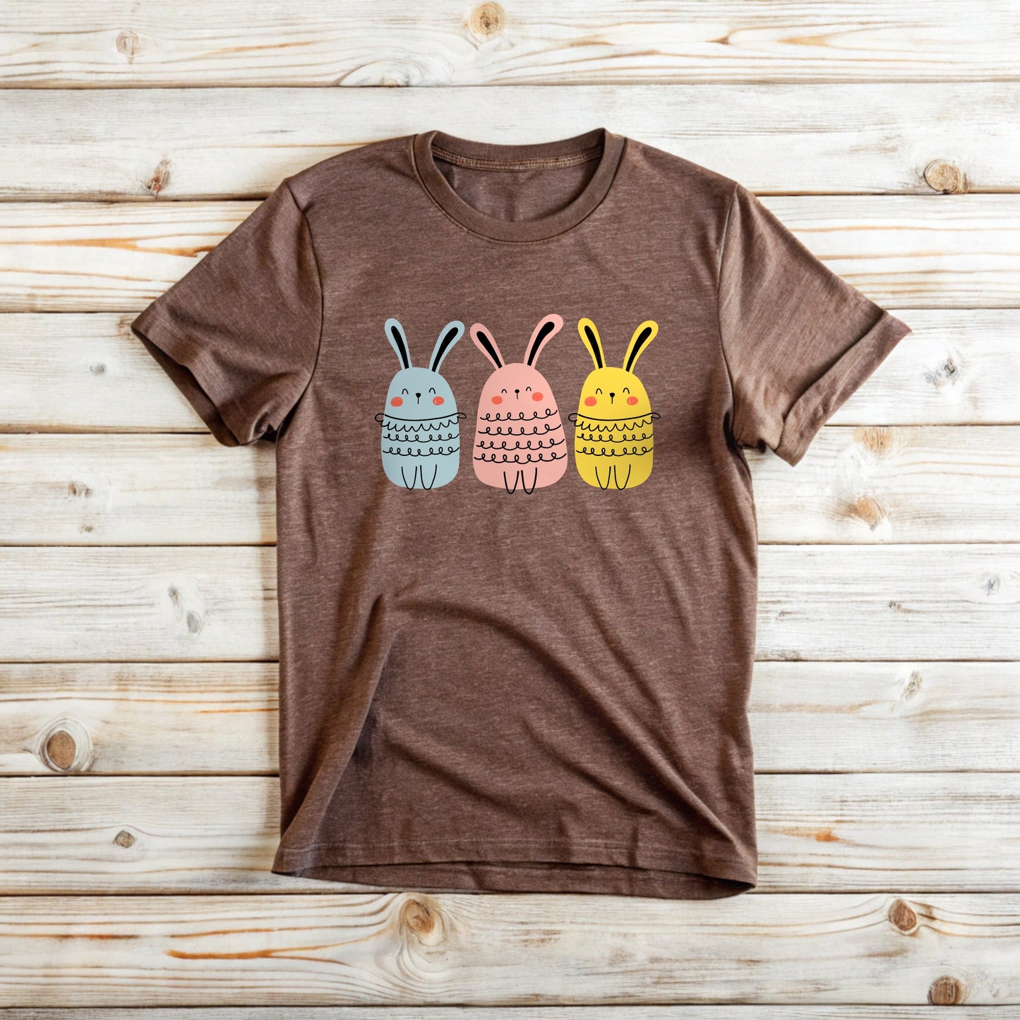 Bunny Tee Shirt - Blushing Bunnys Design for Rabbit Lovers