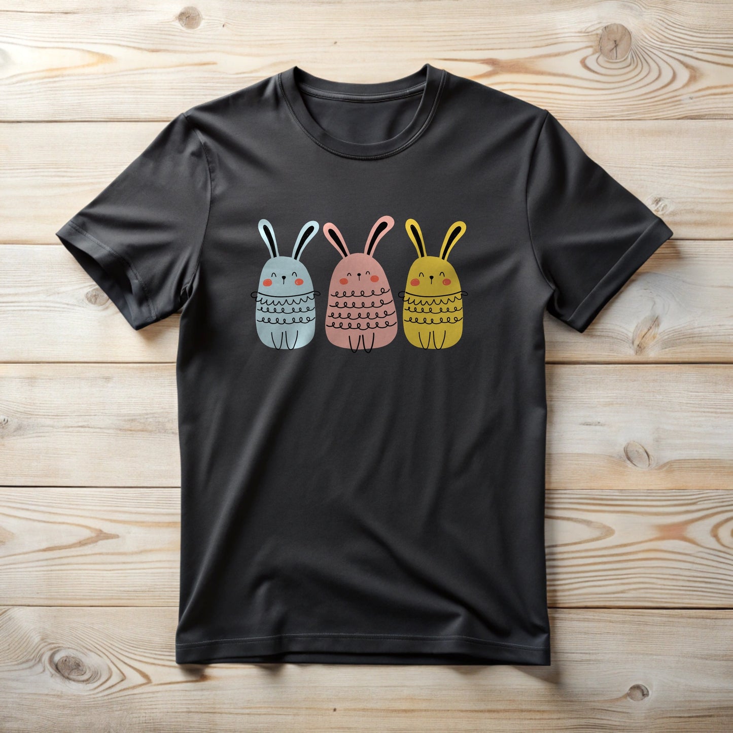 Bunny Tee Shirt - Blushing Bunnys Design for Rabbit Lovers