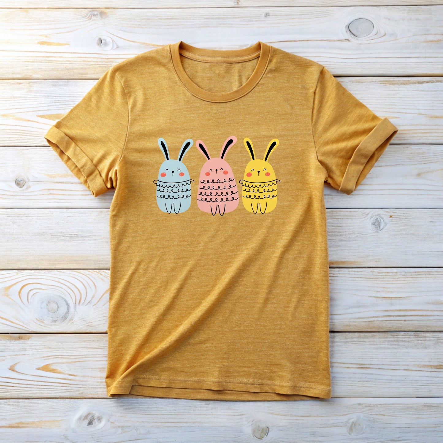 Bunny Tee Shirt - Blushing Bunnys Design for Rabbit Lovers