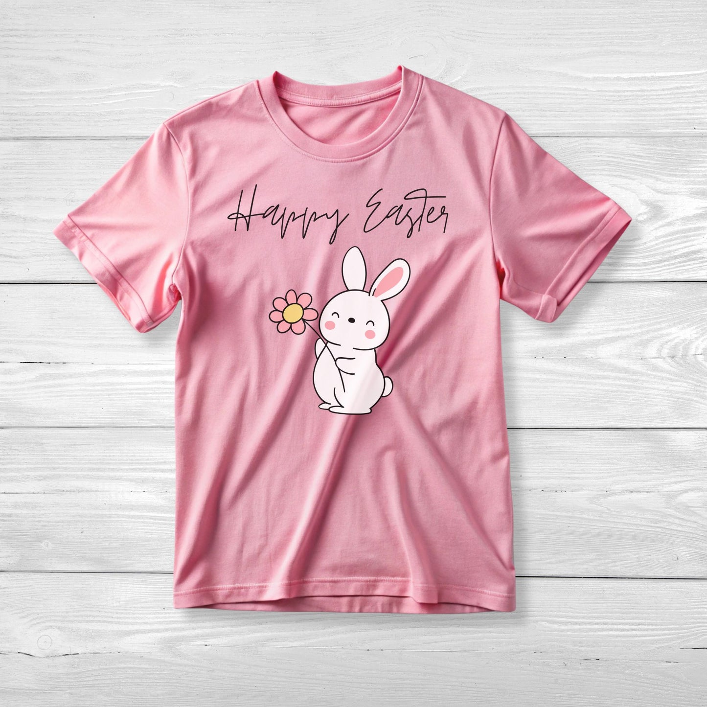 Bunny Flower Tee for Easter