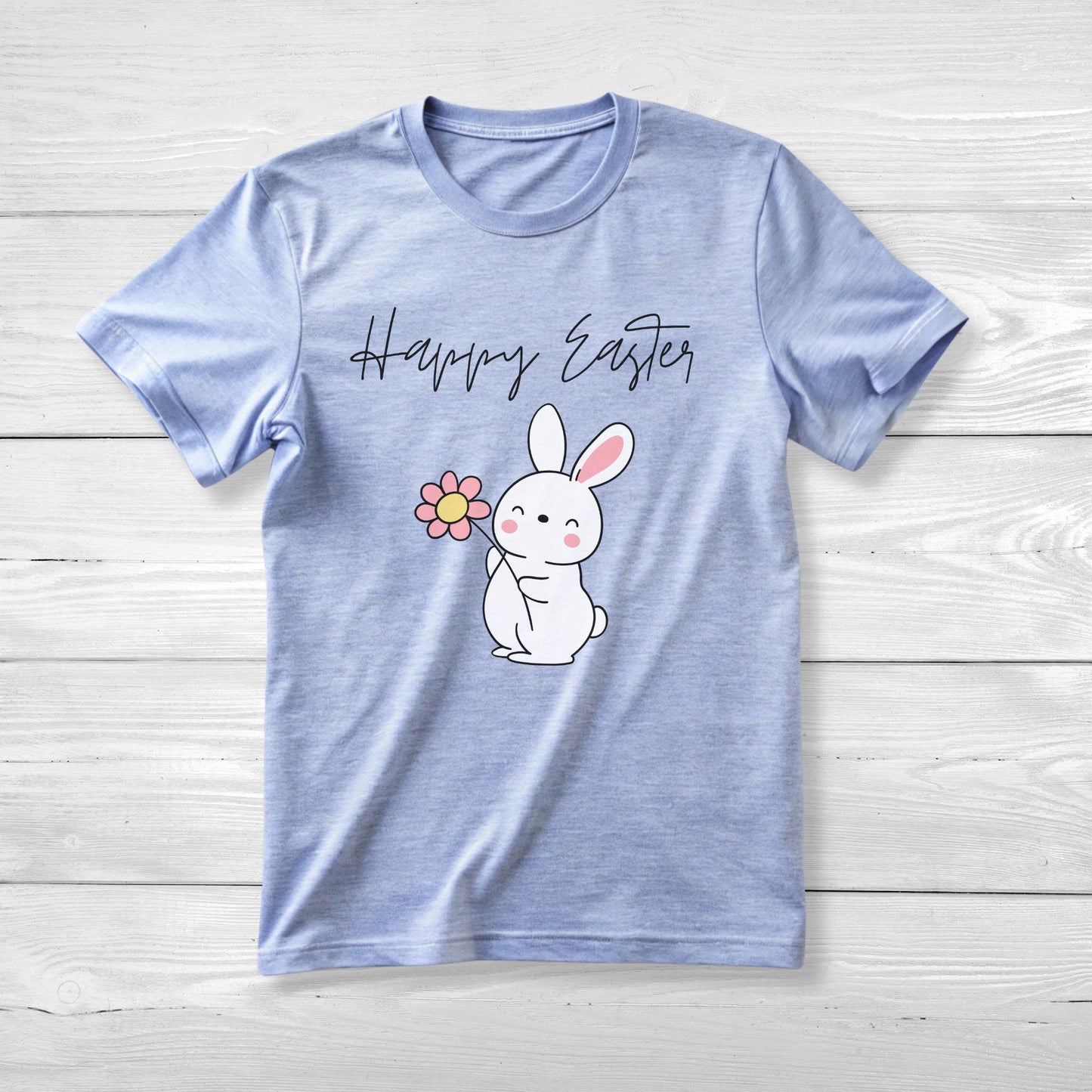 Bunny Flower Tee for Easter