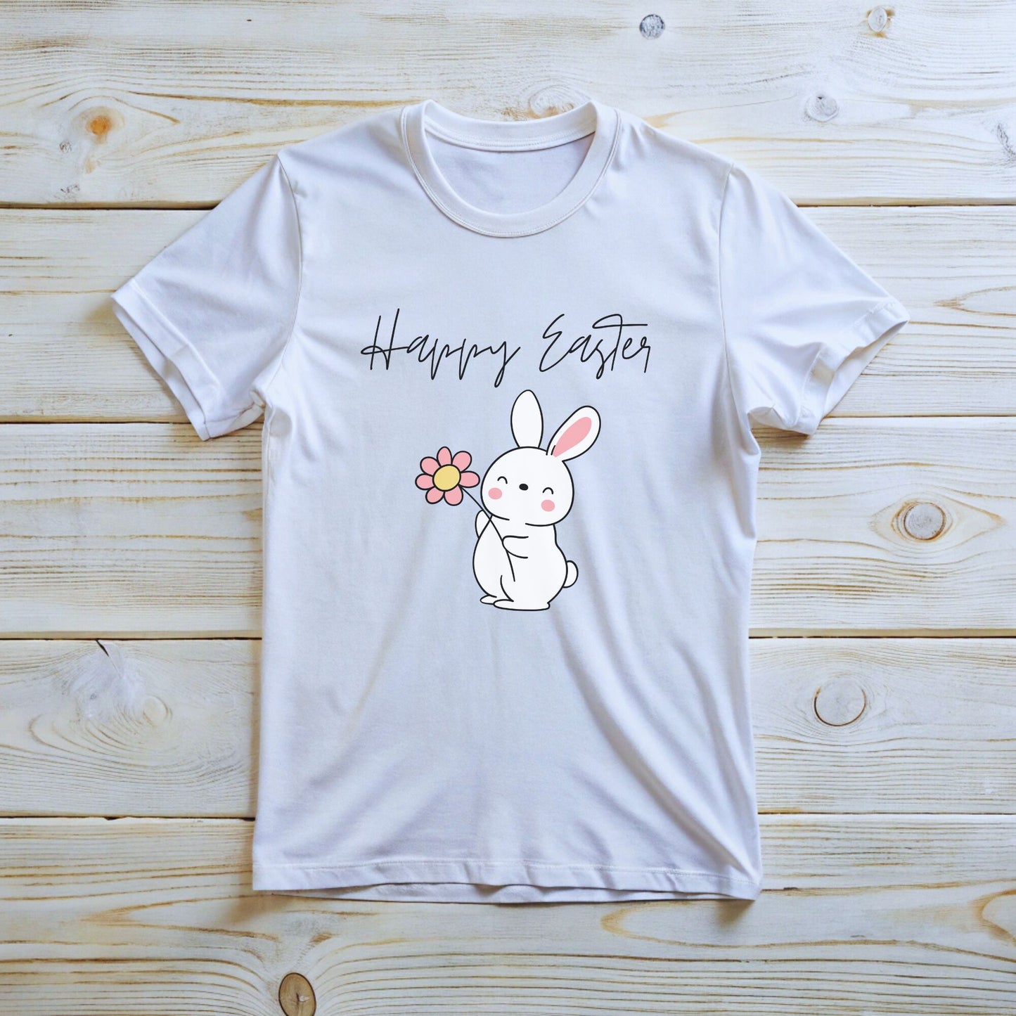 Bunny Flower Tee for Easter