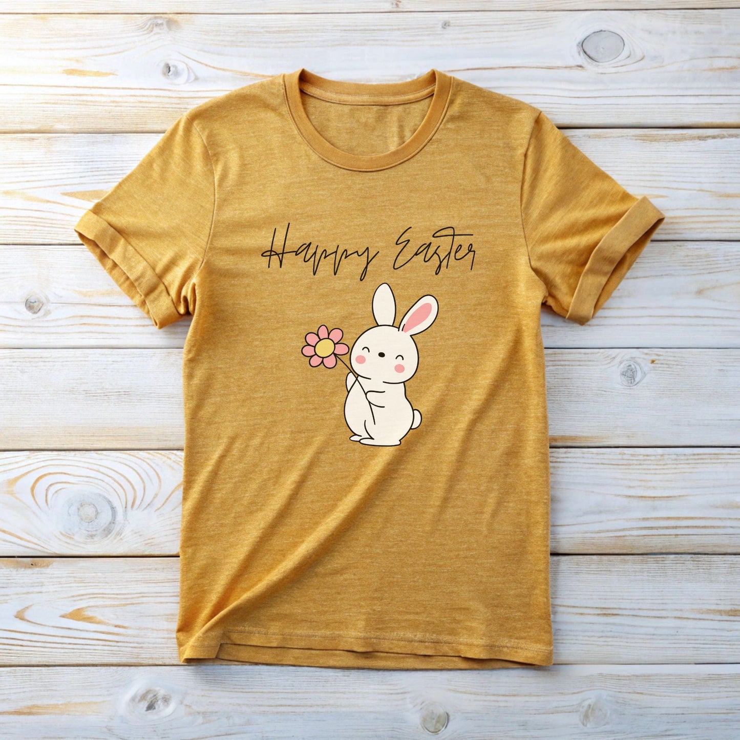 Bunny Flower Tee for Easter