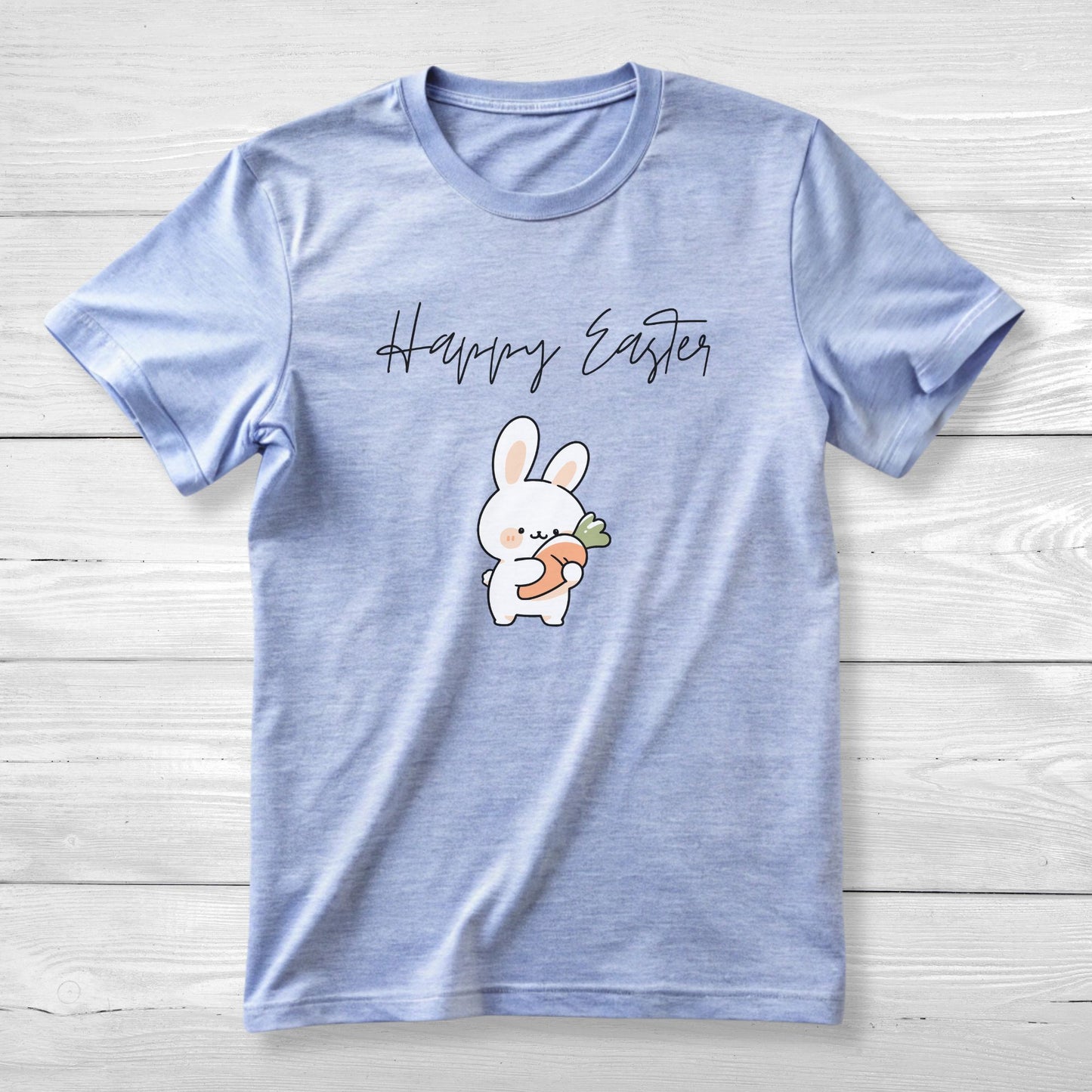 Cute bunny hugging carrot Tee for Easter