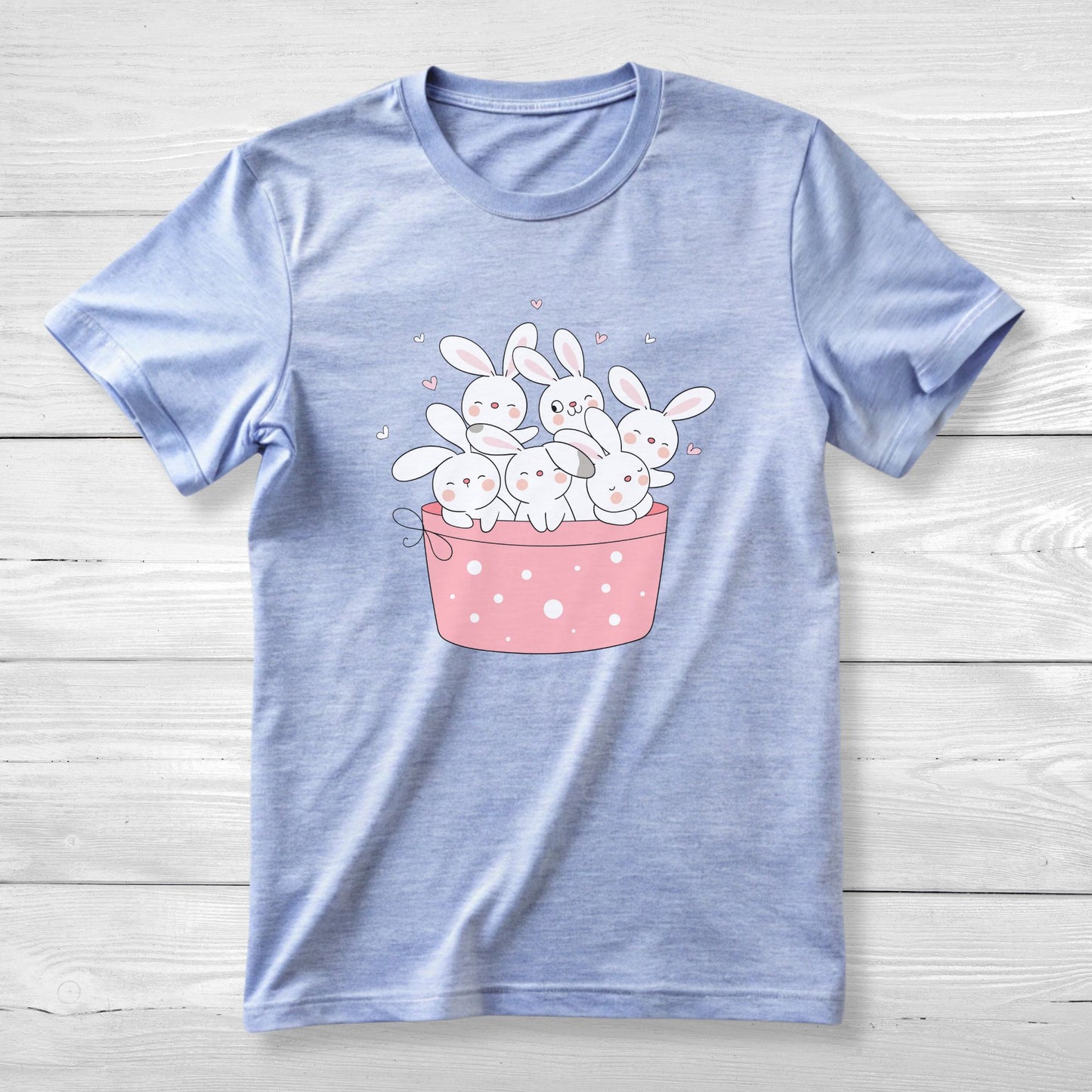 Cute bunnies in a basket Tee for Easter