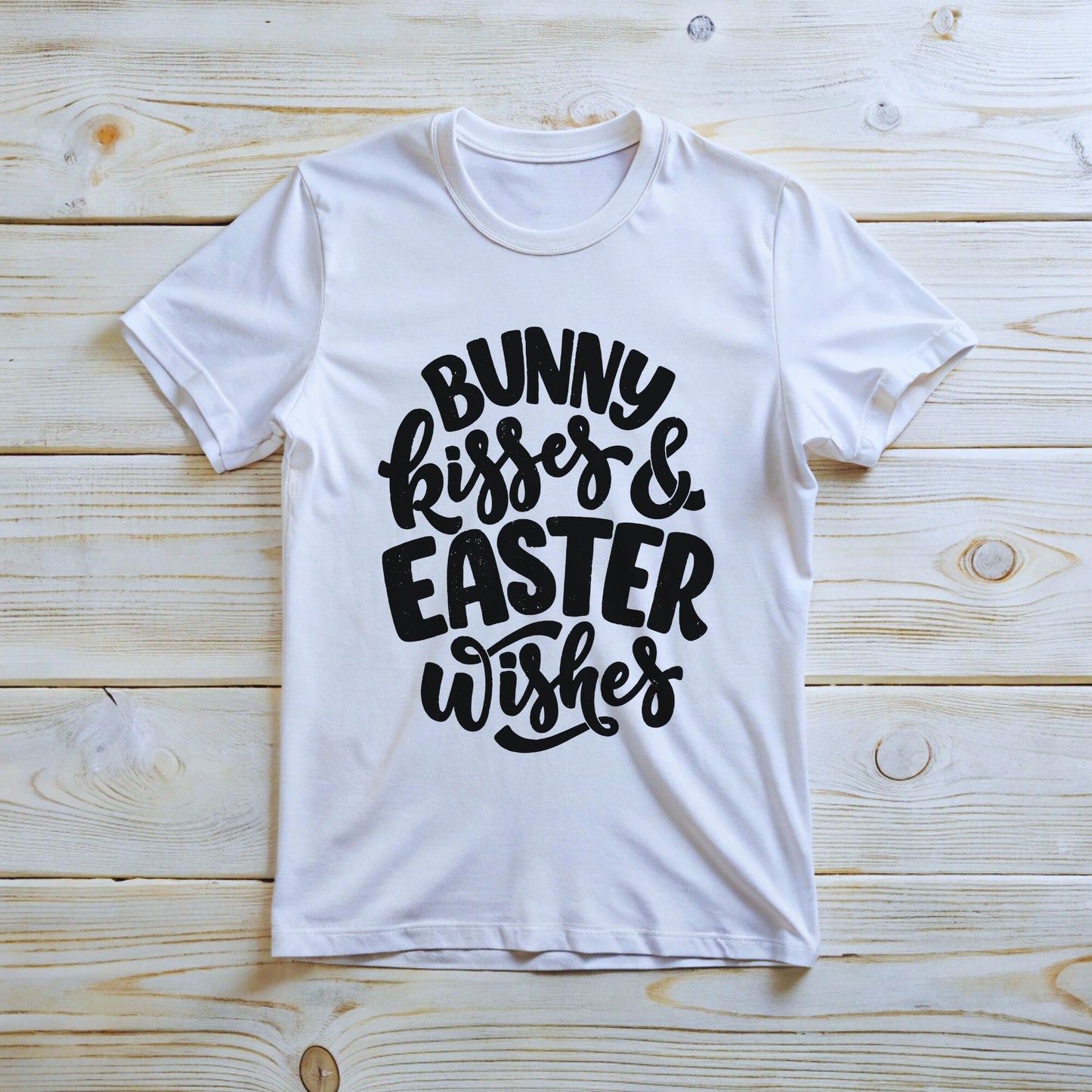 Bunny Kisses Easter Wishes Tee