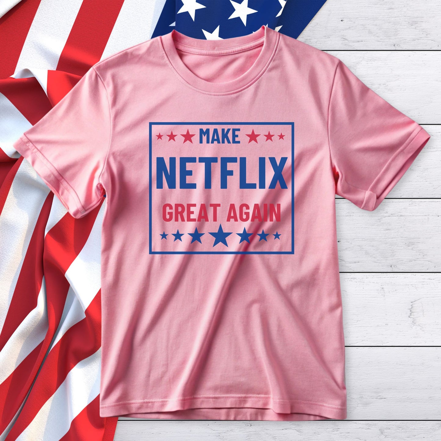 Make NETFLIX Great Again Unisex Jersey Short Sleeve Tee