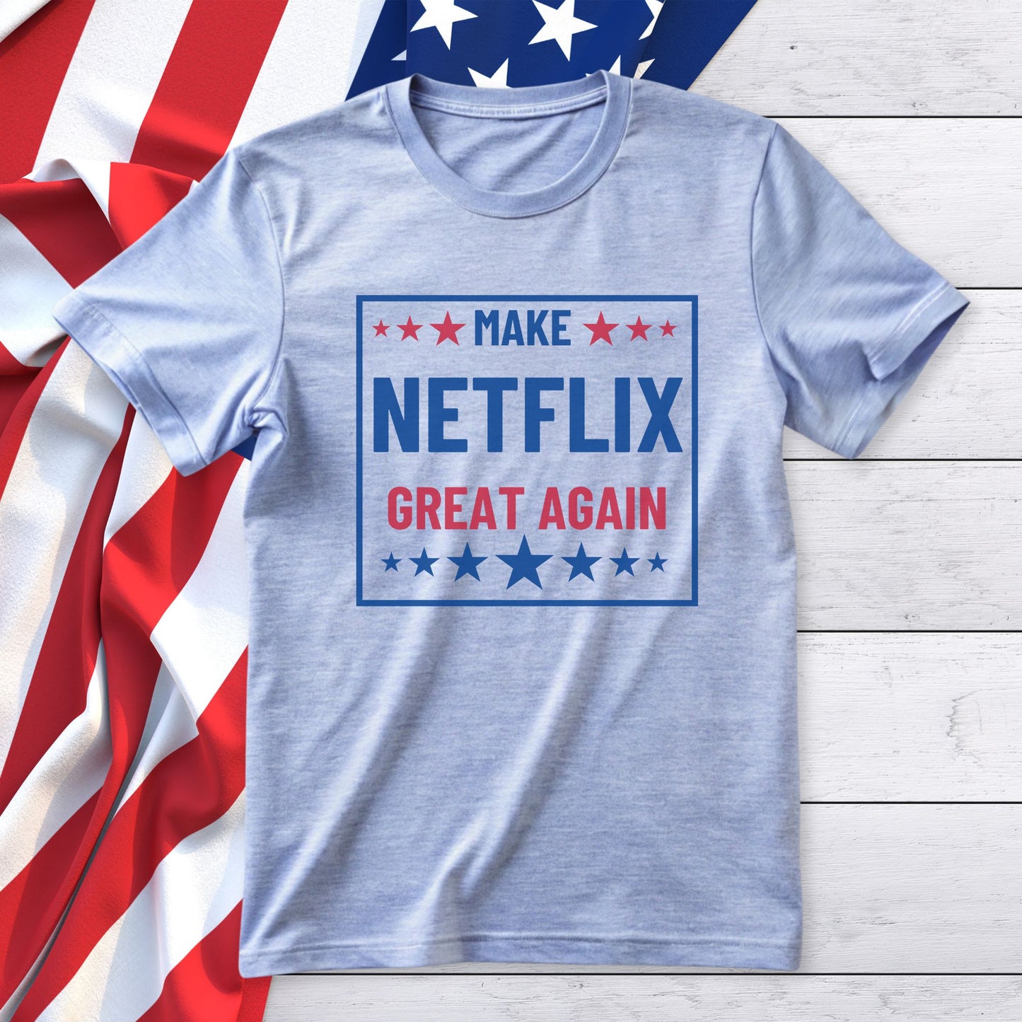 Make NETFLIX Great Again Unisex Jersey Short Sleeve Tee