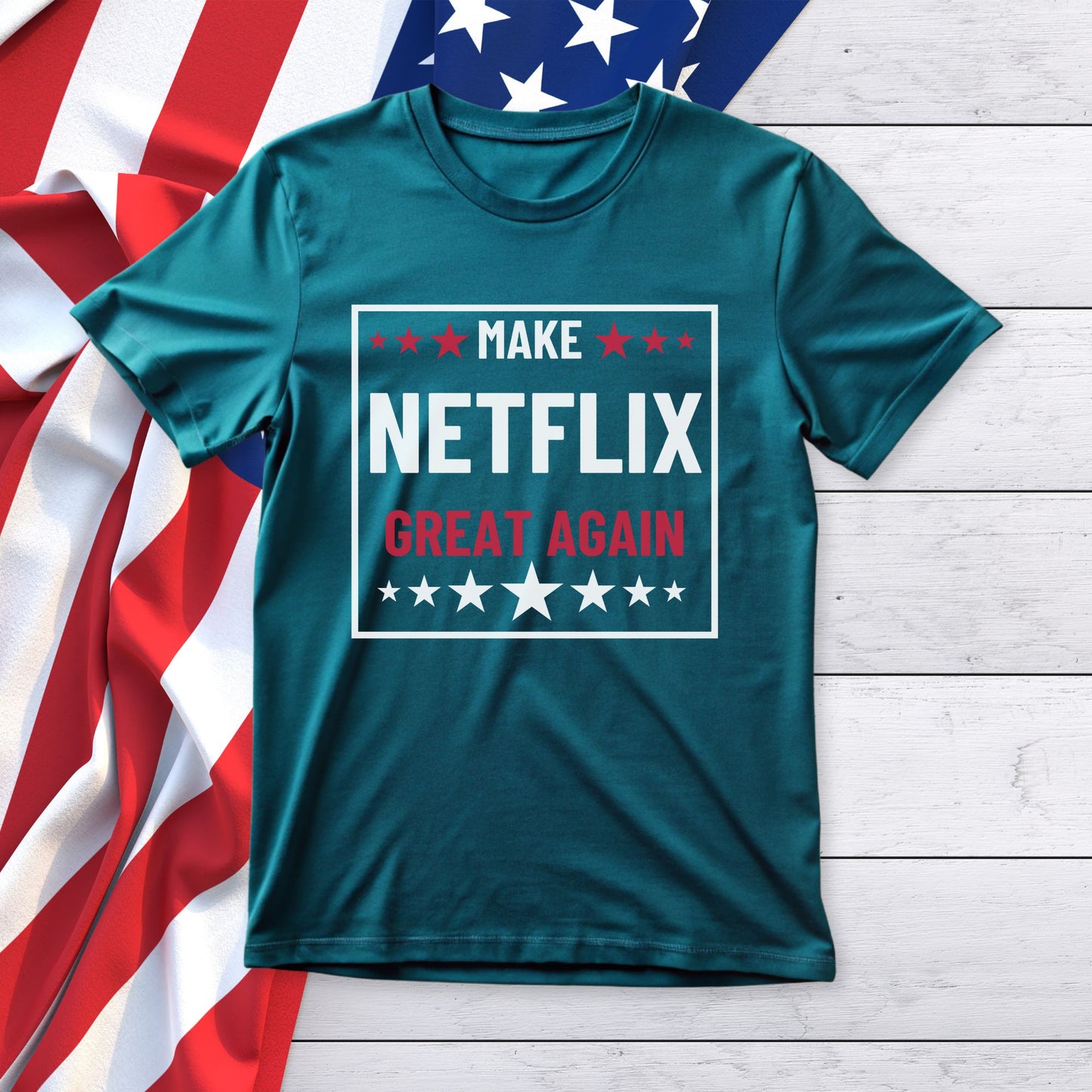 Make NETFLIX Great Again Unisex Jersey Short Sleeve Tee