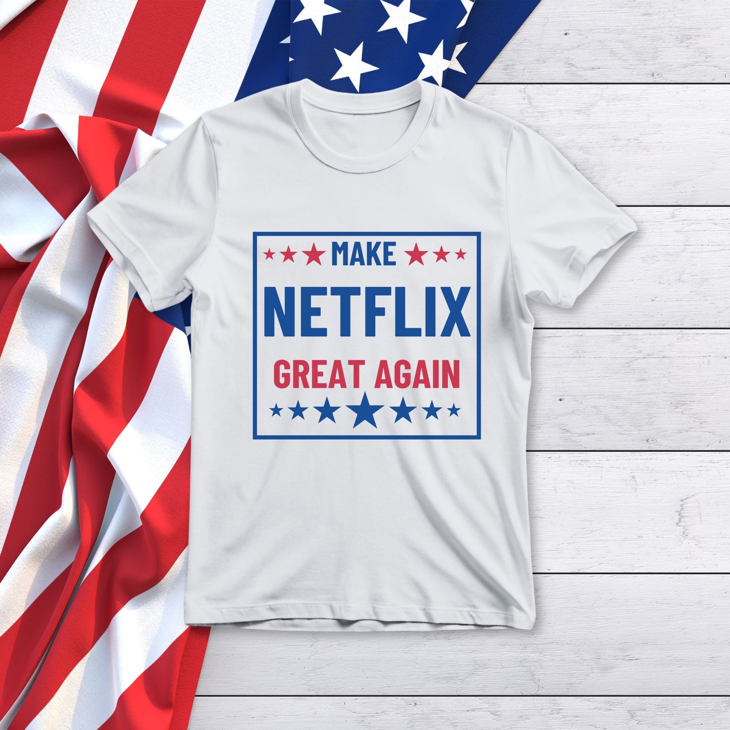 Make NETFLIX Great Again Unisex Jersey Short Sleeve Tee