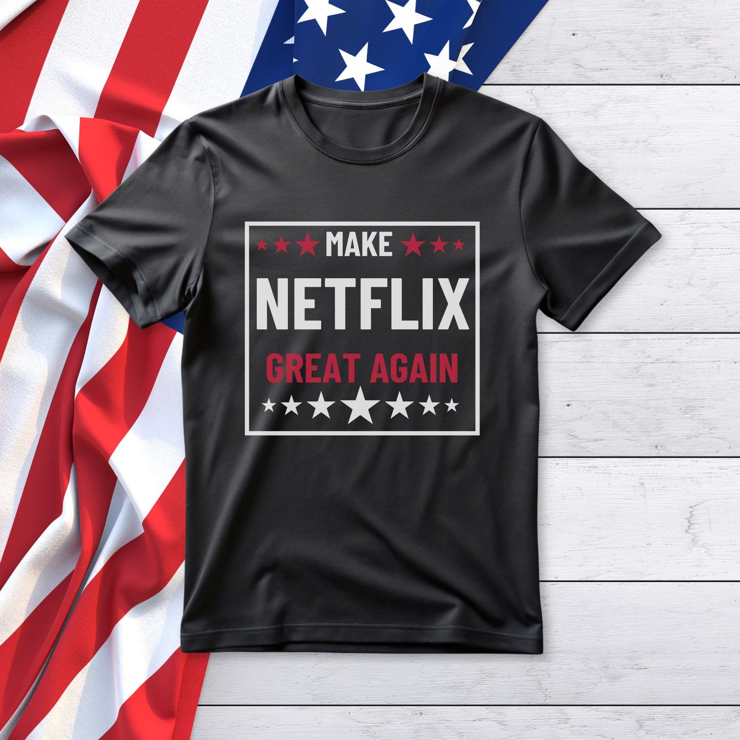 Make NETFLIX Great Again Unisex Jersey Short Sleeve Tee