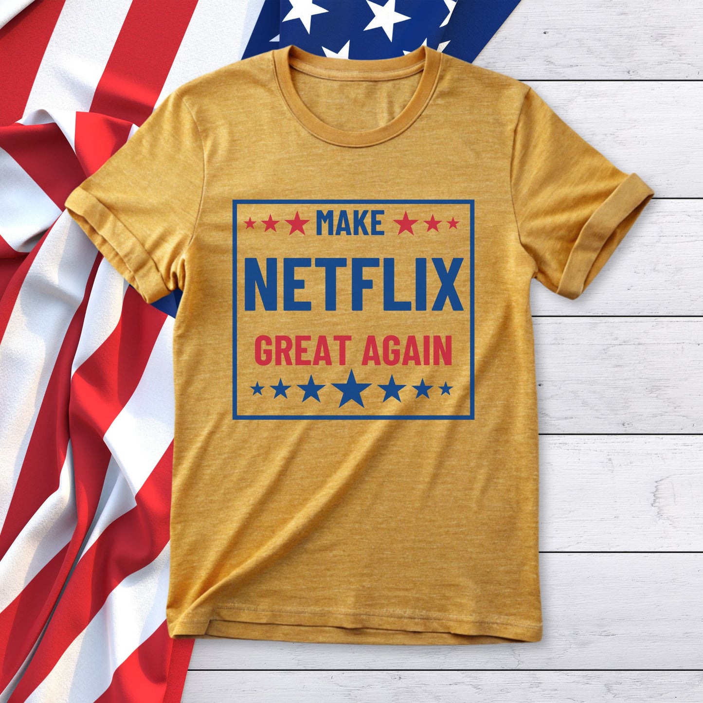 Make NETFLIX Great Again Unisex Jersey Short Sleeve Tee