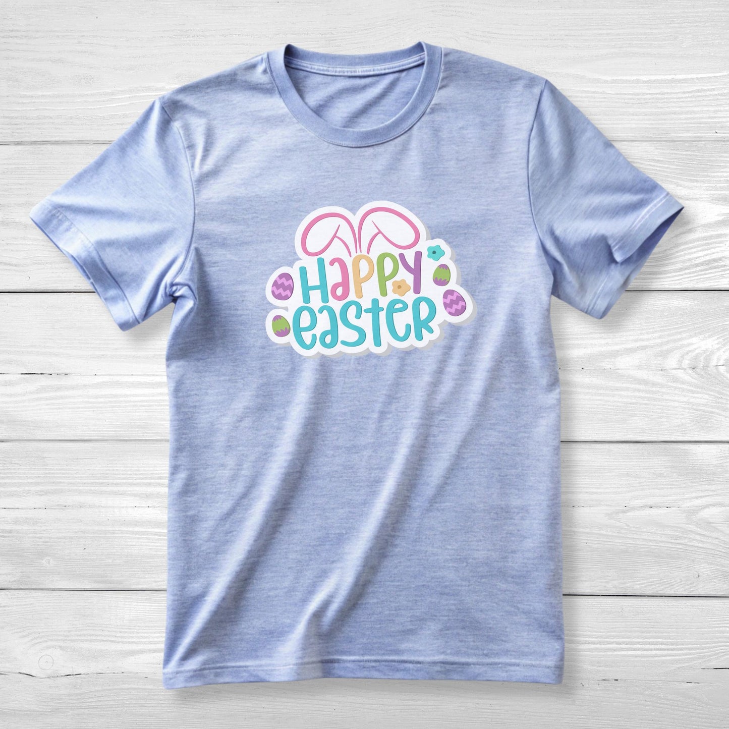 Easter Bunny Unisex Tee Cute Sticker Design