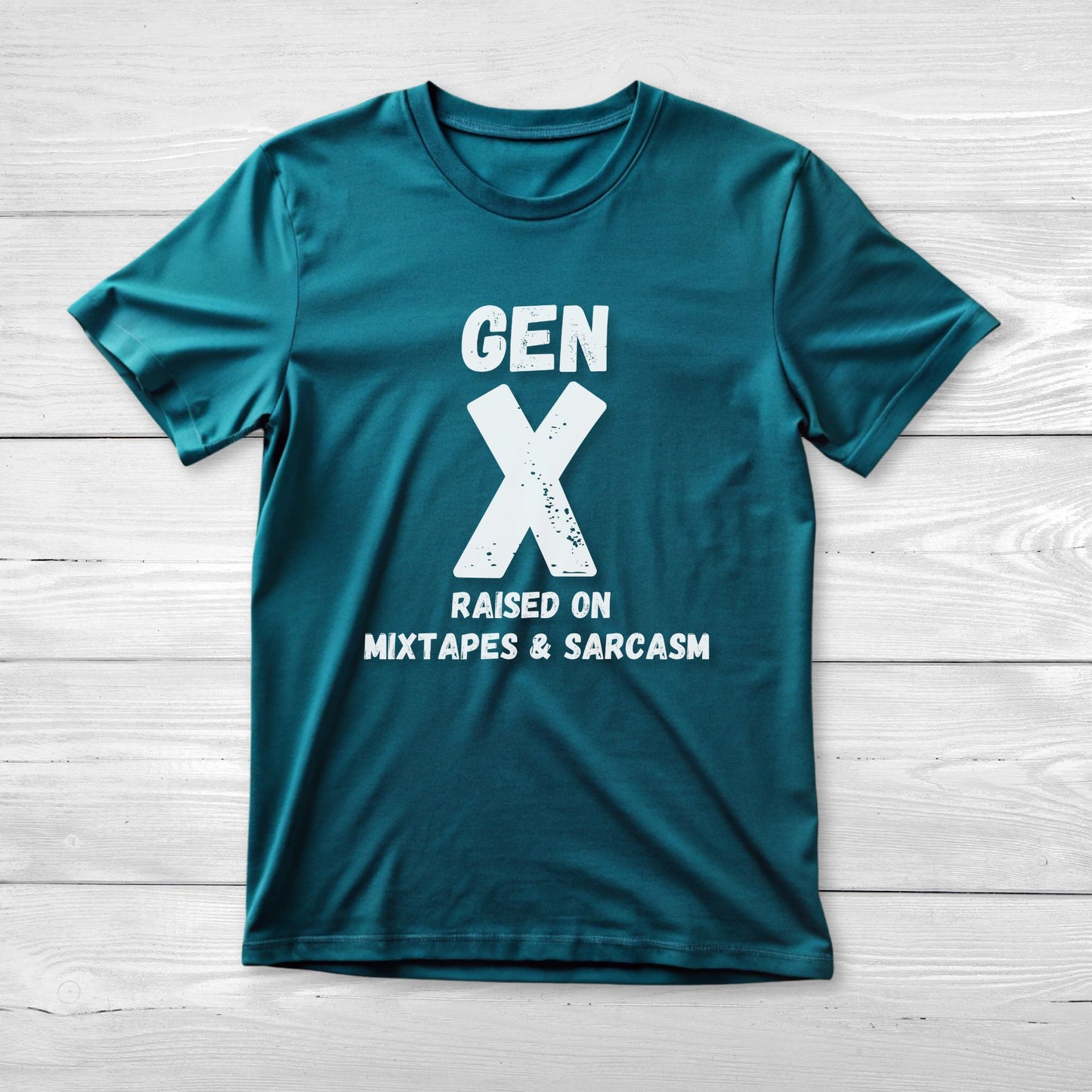 GEN X Raised on Mixtapes and Sarcasm Unisex Tee