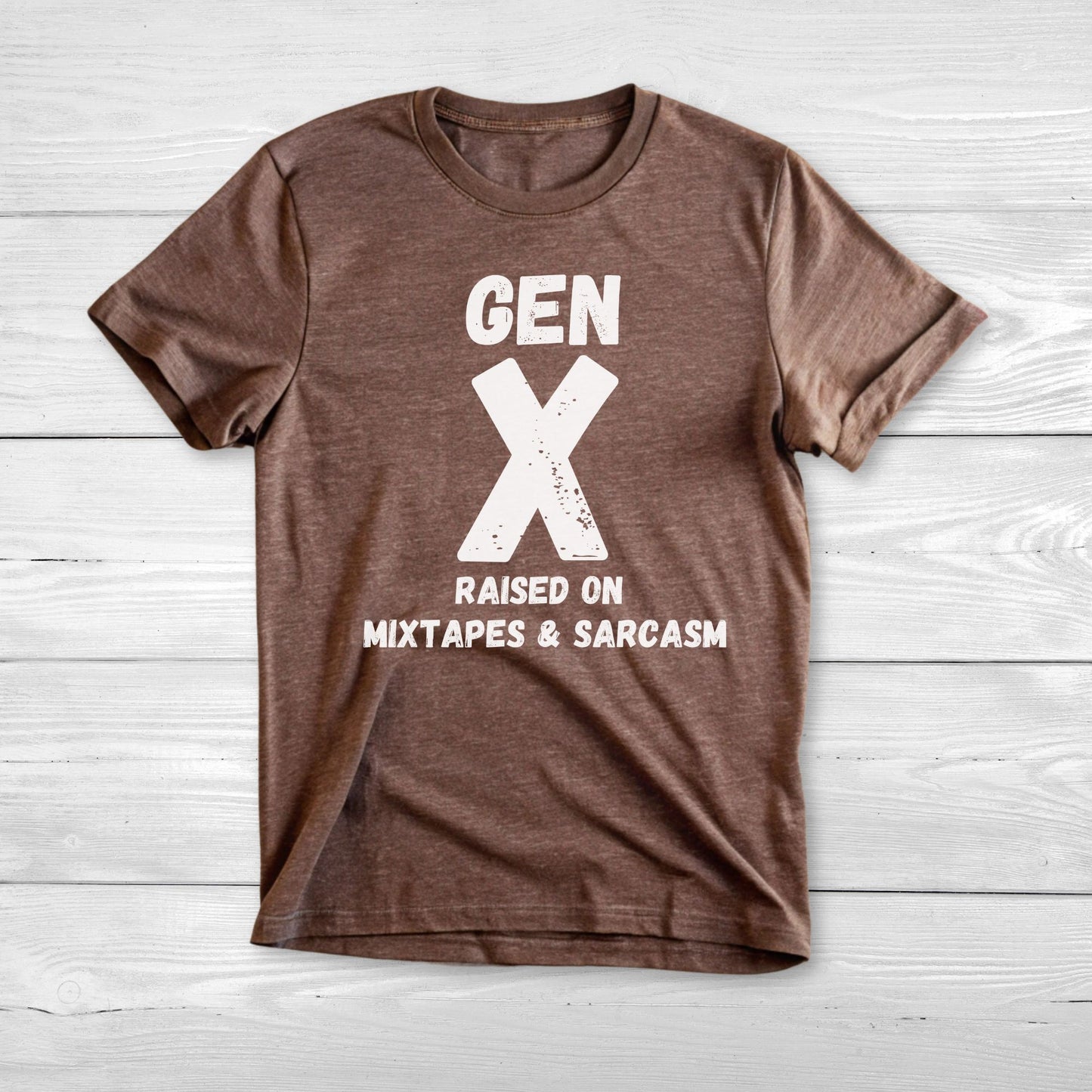 GEN X Raised on Mixtapes and Sarcasm Unisex Tee