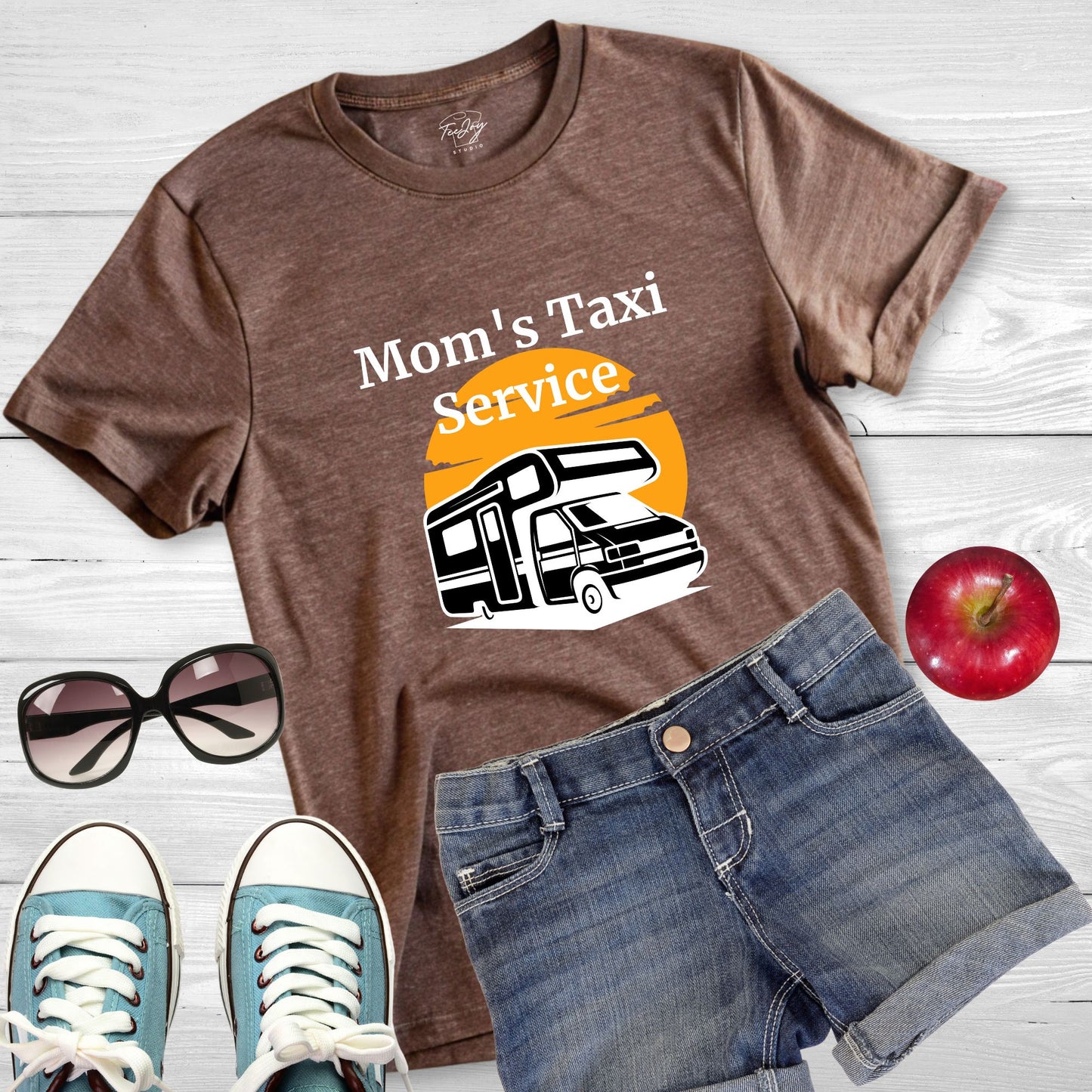 Mom's Taxi Service - Campervan -Tee