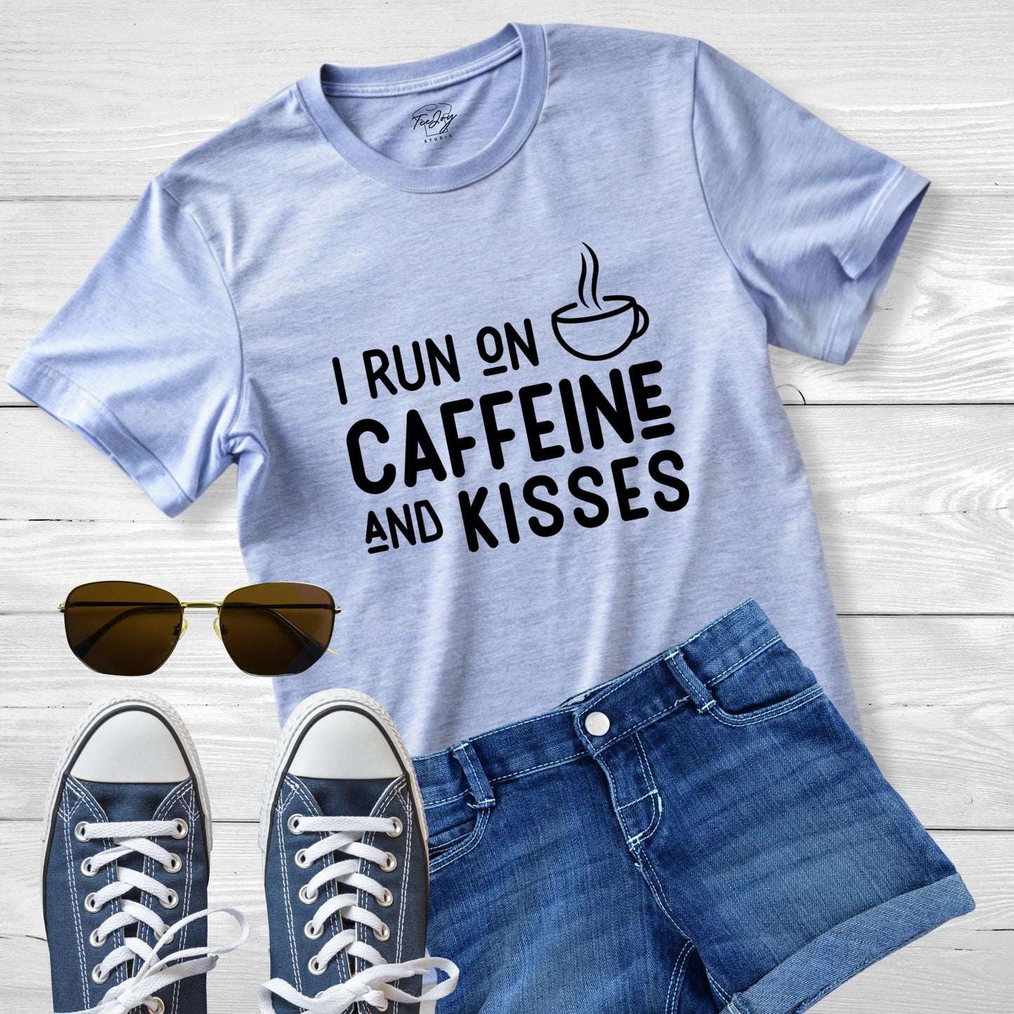 Caffeine & Kisses: The Ultimate Mom Fuel T-Shirt