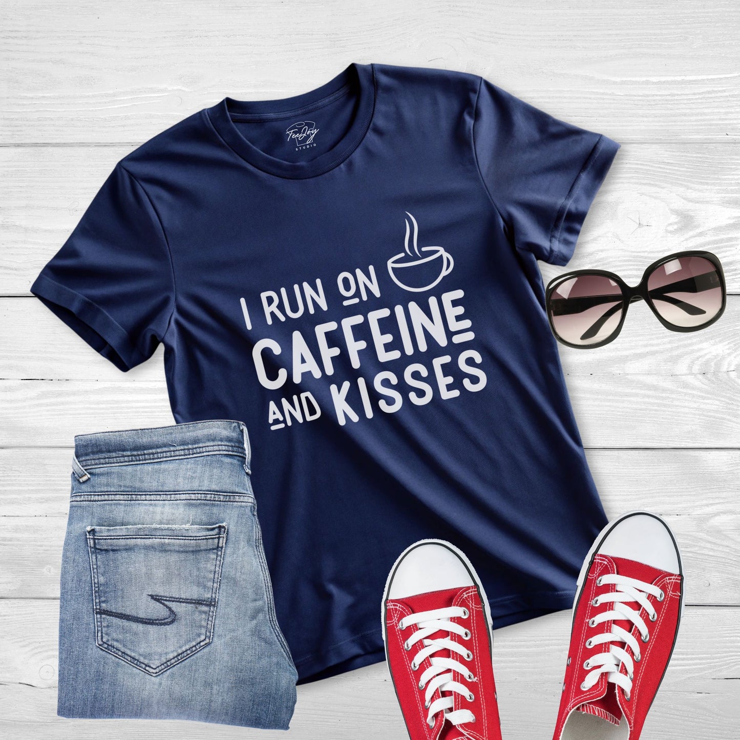 Caffeine & Kisses: The Ultimate Mom Fuel T-Shirt