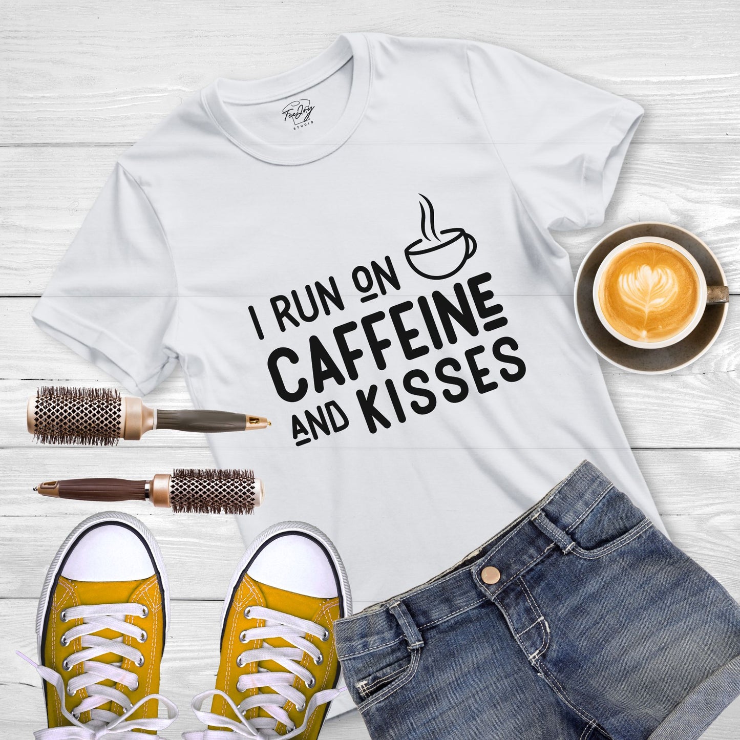 Caffeine & Kisses: The Ultimate Mom Fuel T-Shirt