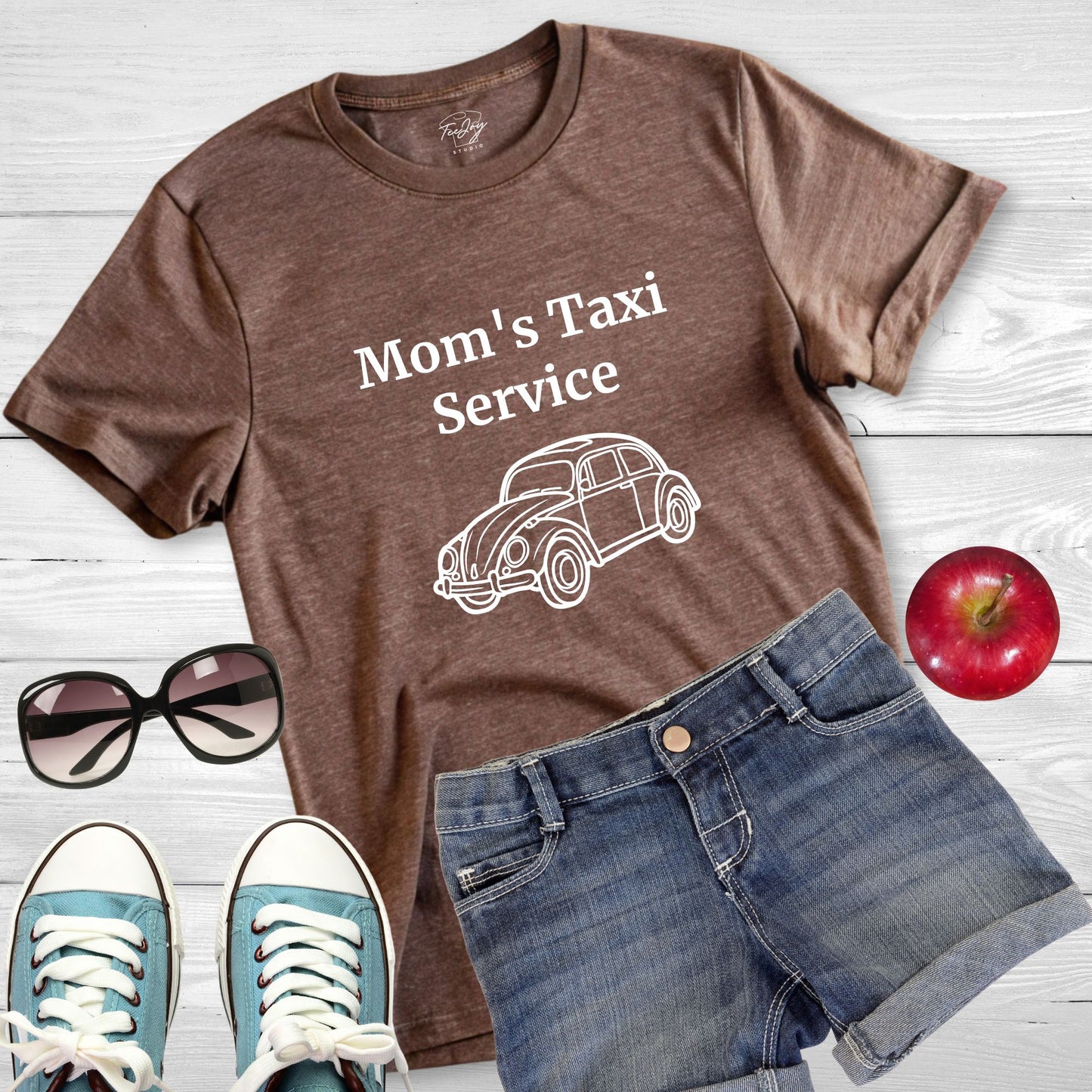 Mom's Taxi Service - Beetle -Tee