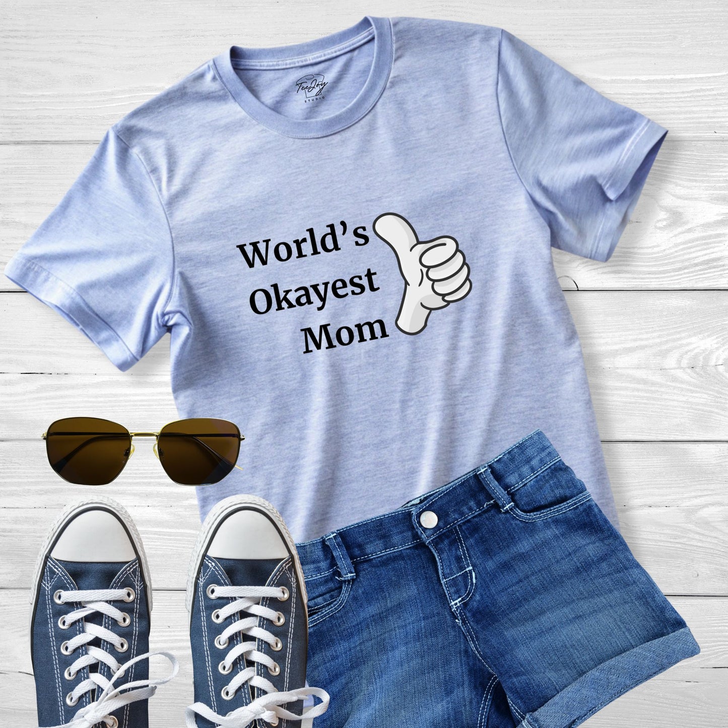 Mom T-Shirt - World's Okayest Mom Design