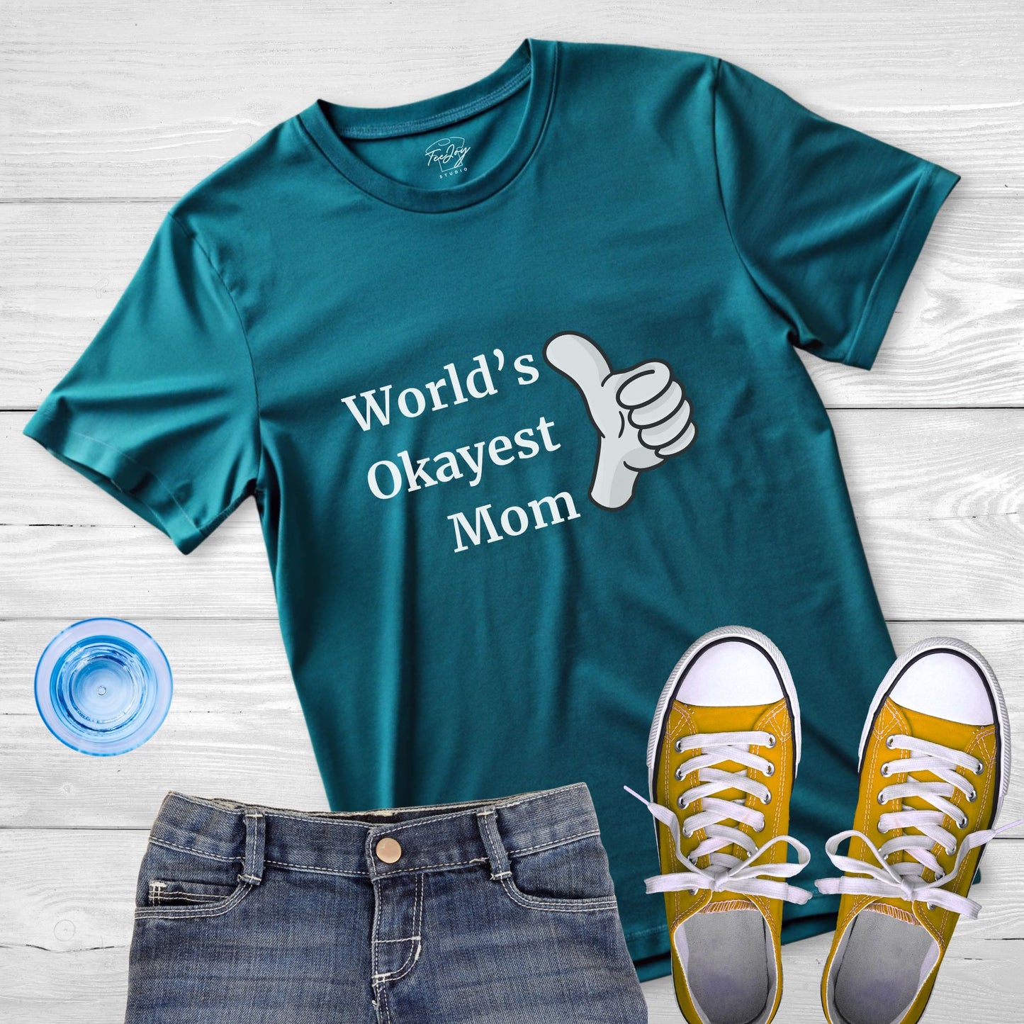 Mom T-Shirt - World's Okayest Mom Design