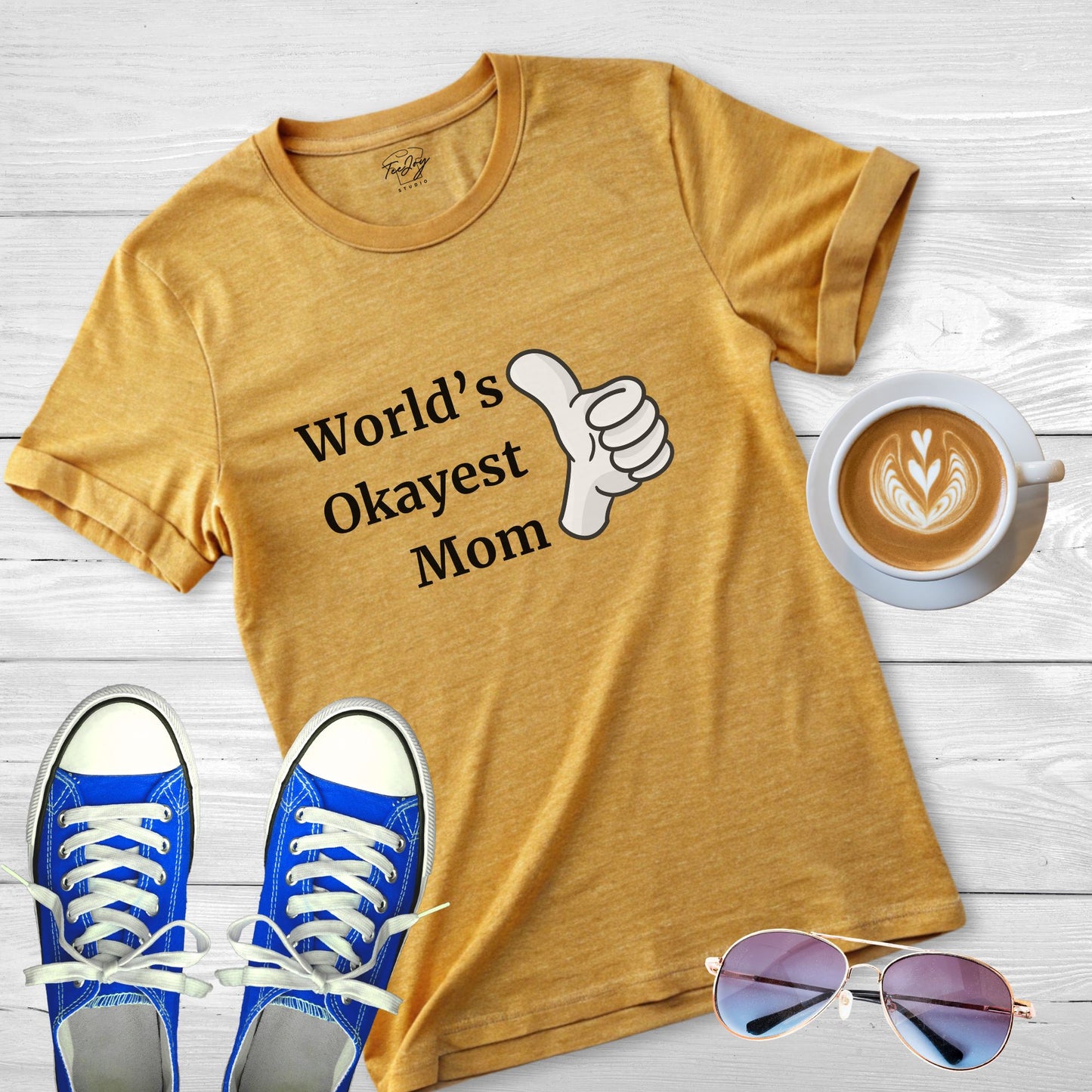 Mom T-Shirt - World's Okayest Mom Design