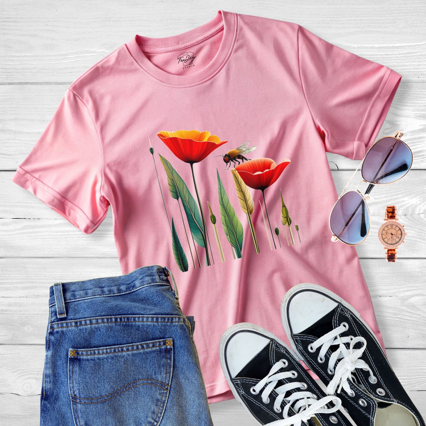 Poppy and Bee Tee