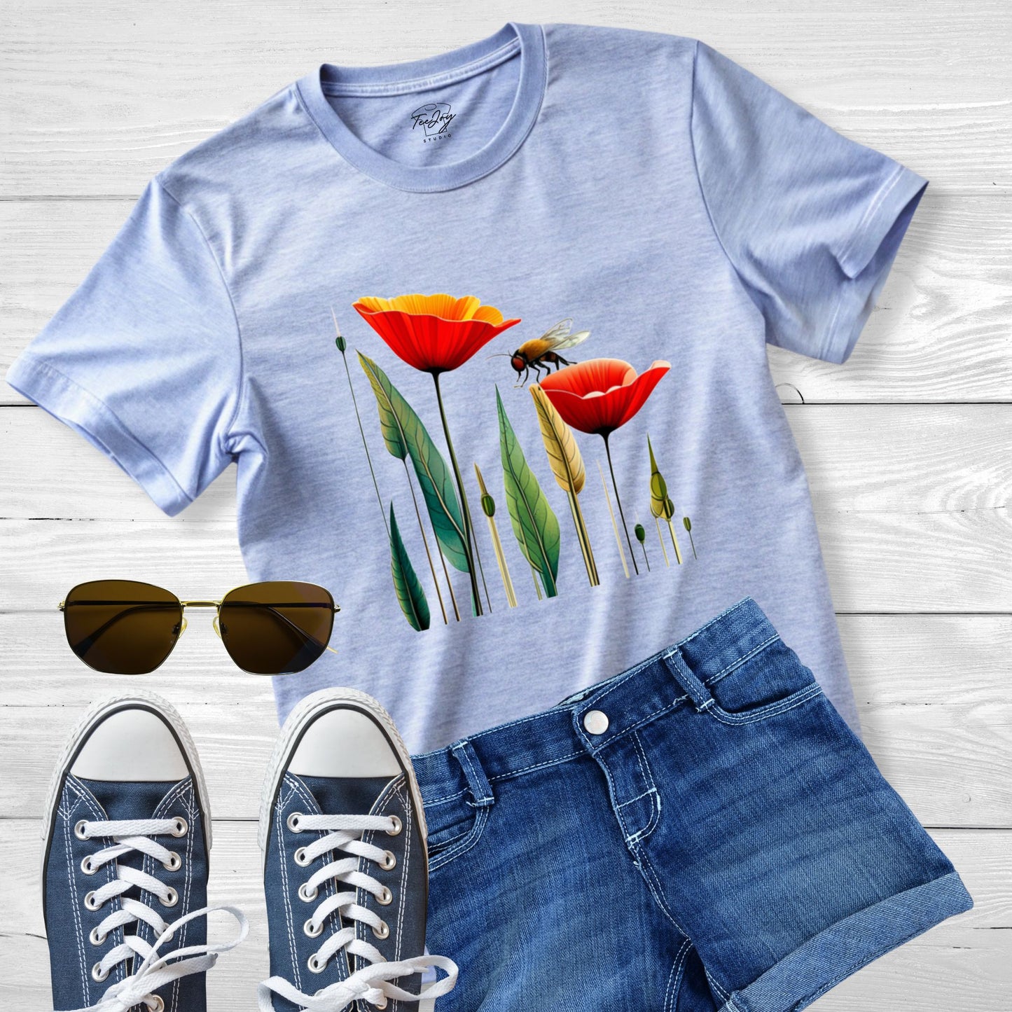 Poppy and Bee Tee