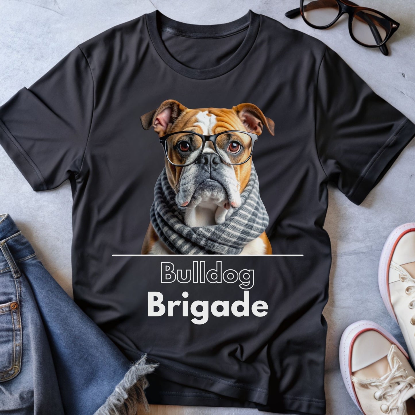 Cute Bulldog T-shirt for Dog Lovers | Bulldog Brigade