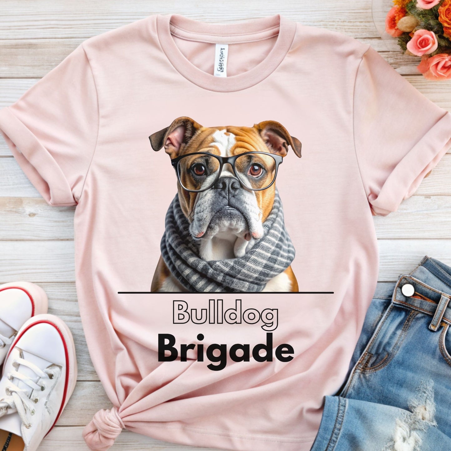 Cute Bulldog T-shirt for Dog Lovers | Bulldog Brigade