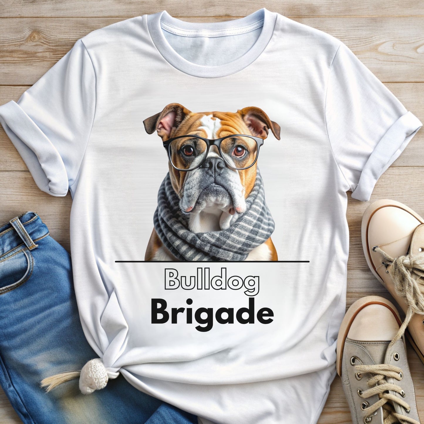 Cute Bulldog T-shirt for Dog Lovers | Bulldog Brigade
