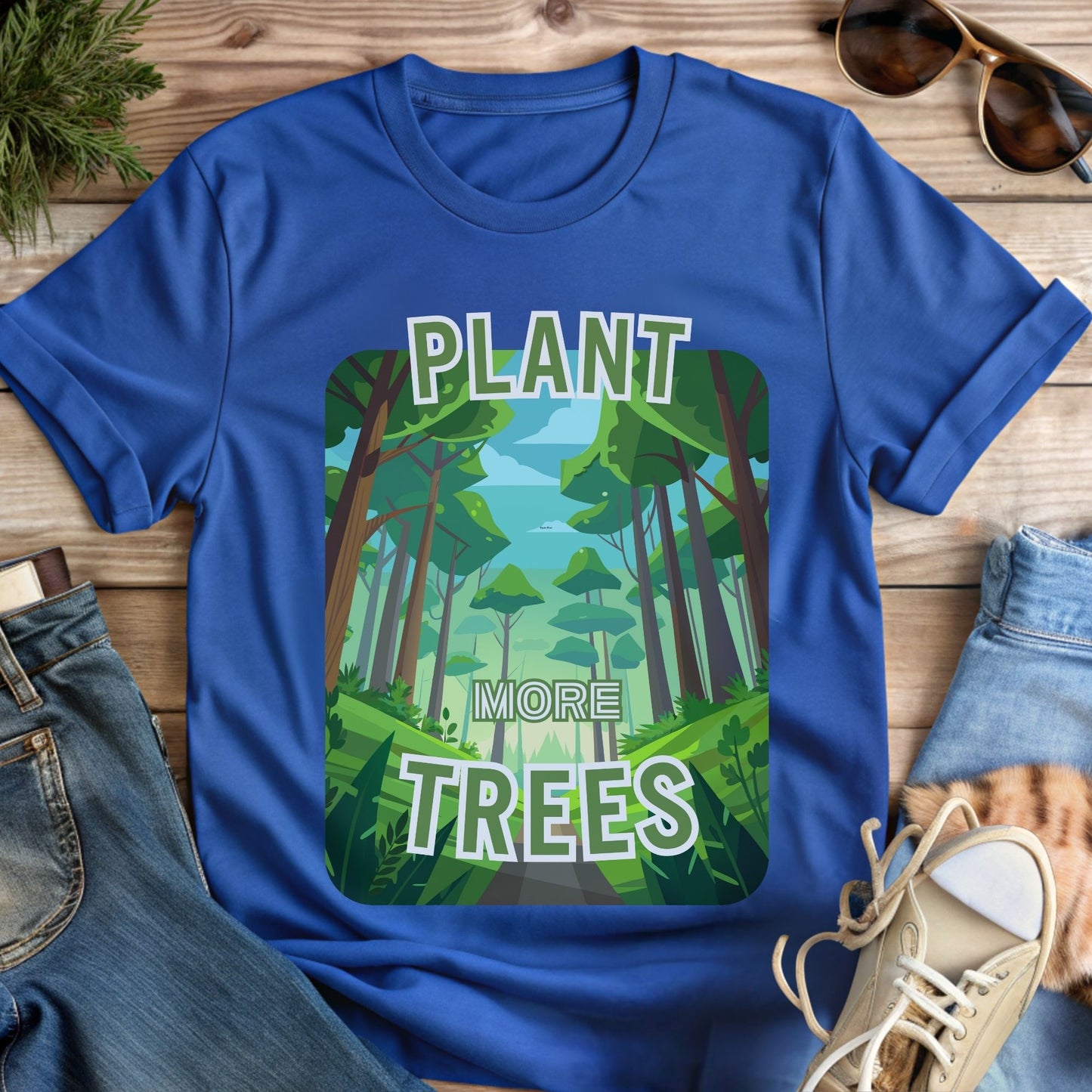 Plant More Trees T-Shirt | Deep Forest Design for Nature Lovers