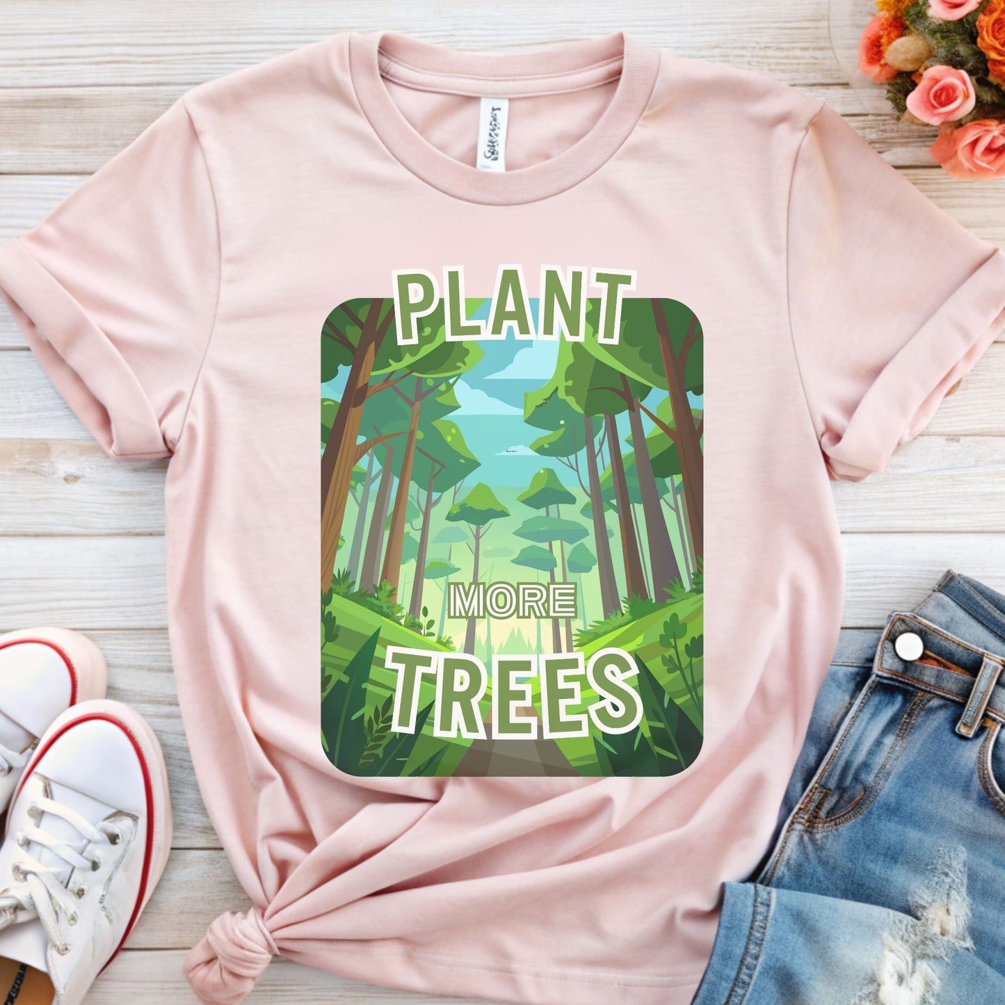 Plant More Trees T-Shirt | Deep Forest Design for Nature Lovers