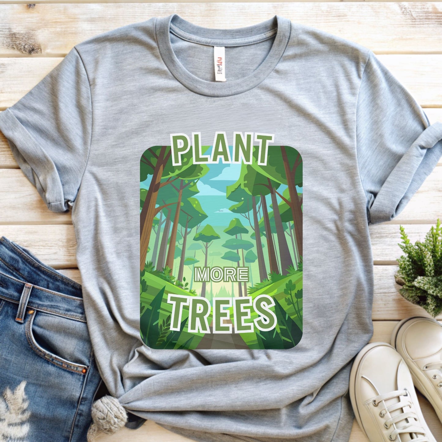Plant More Trees T-Shirt | Deep Forest Design for Nature Lovers