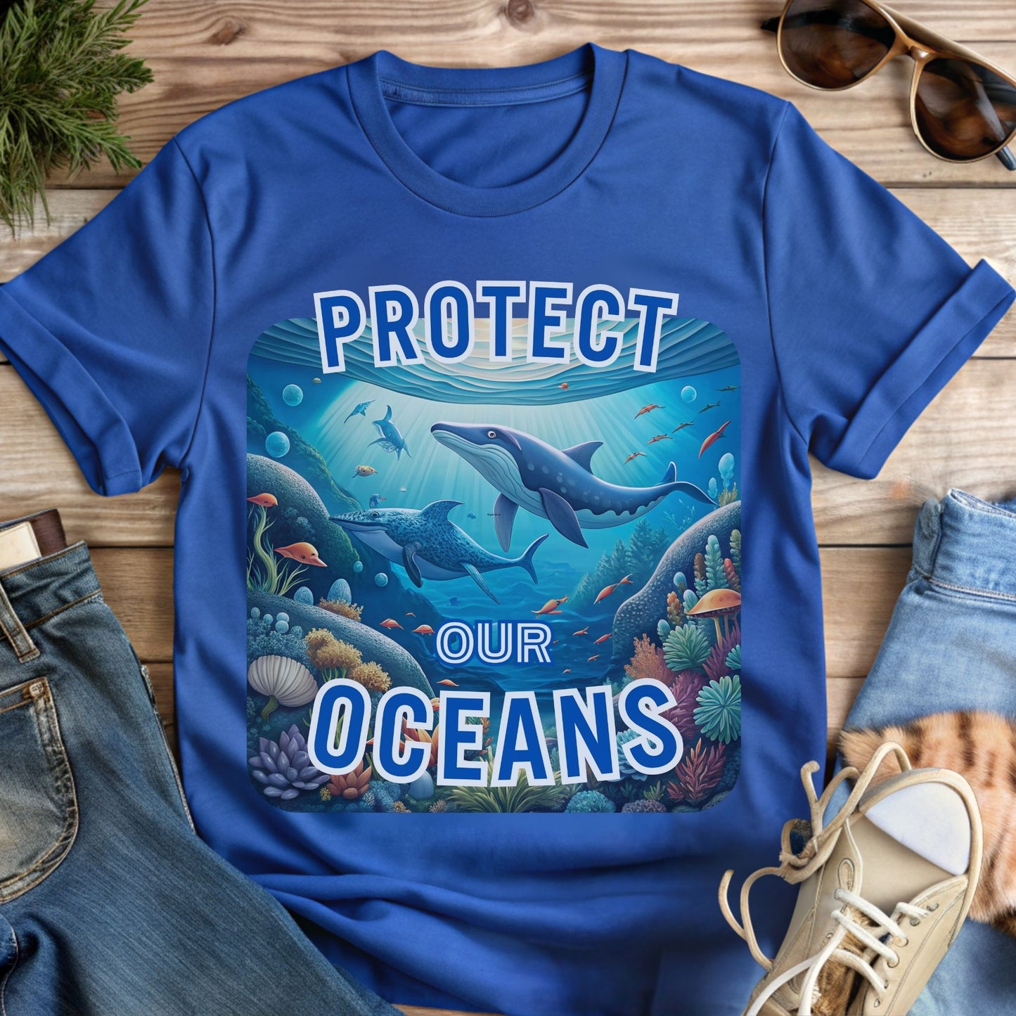 Protect Our Ocean T-Shirt | Deep Ocean Design for Ocean Lovers