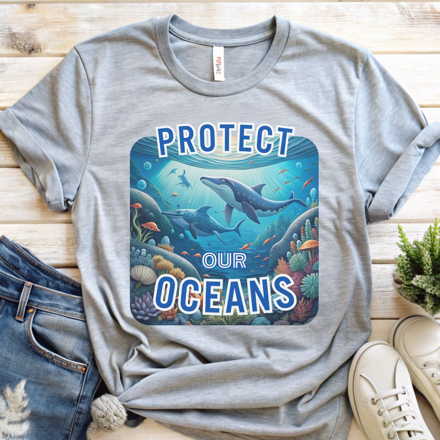Protect Our Ocean T-Shirt | Deep Ocean Design for Ocean Lovers