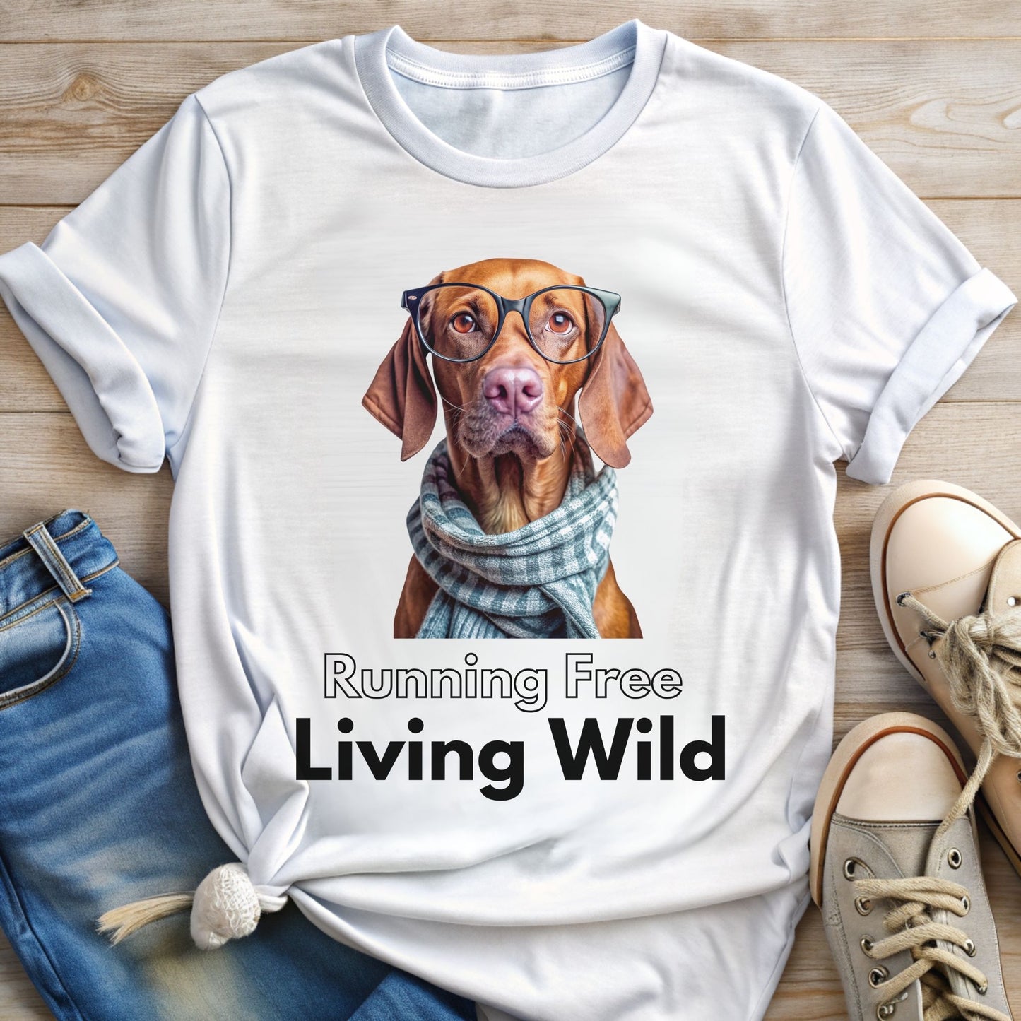 Cute Vizsla Dog Shirt for Dog Lover | Hipster Vizsla Tshirt