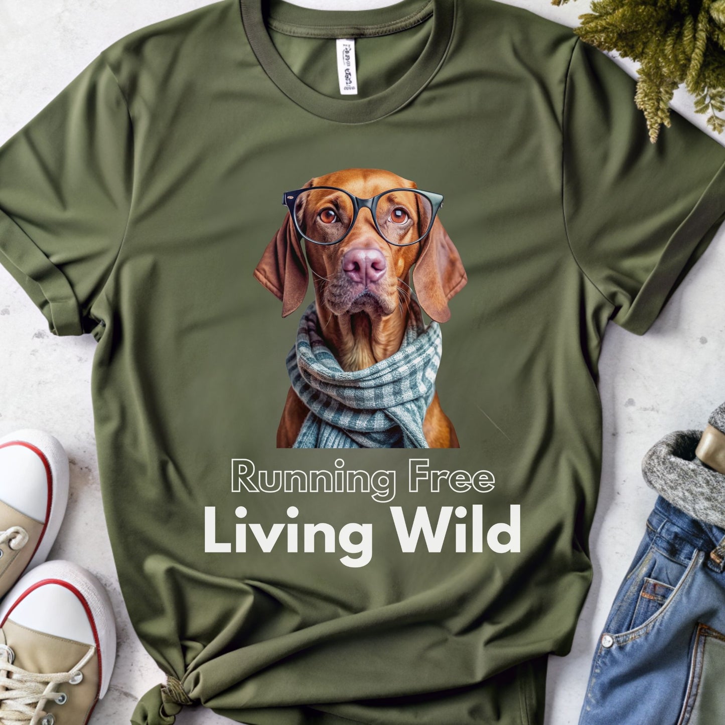 Cute Vizsla Dog Shirt for Dog Lover | Hipster Vizsla Tshirt
